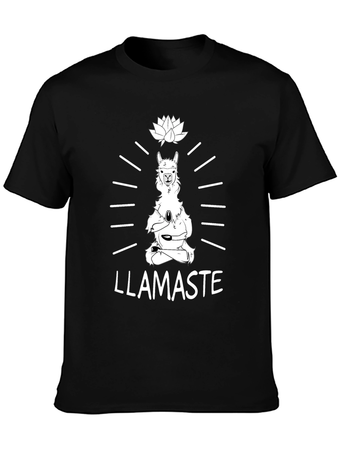 Llamaste Yoga T-Shirt - Meditating Llama Tee