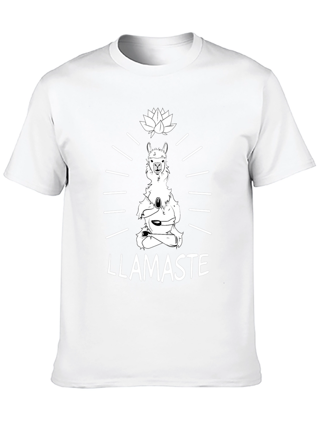 Llamaste Yoga T-Shirt - Meditating Llama Tee