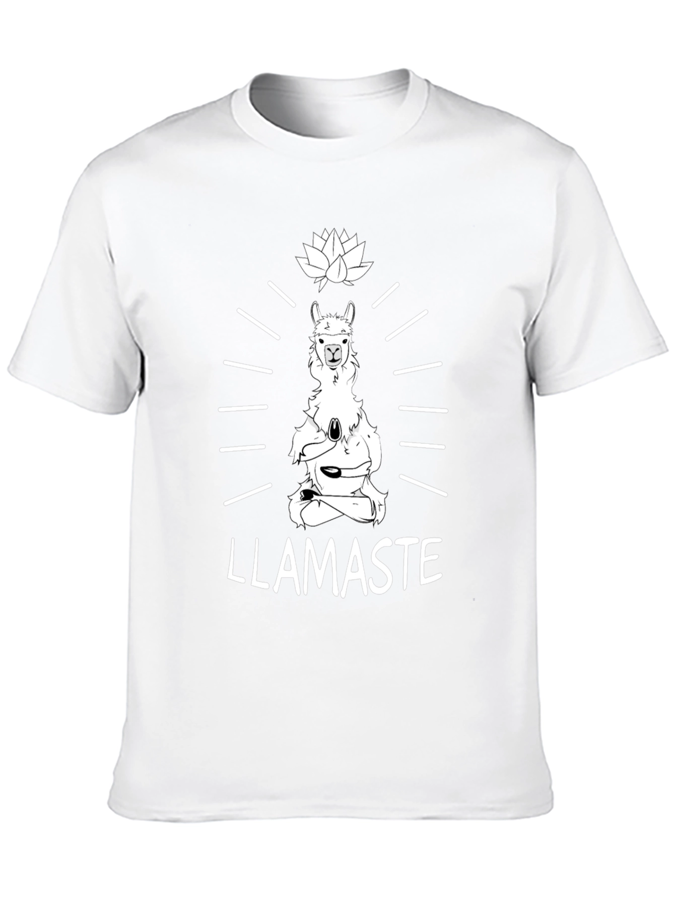 Llamaste Yoga T-Shirt - Meditating Llama Tee