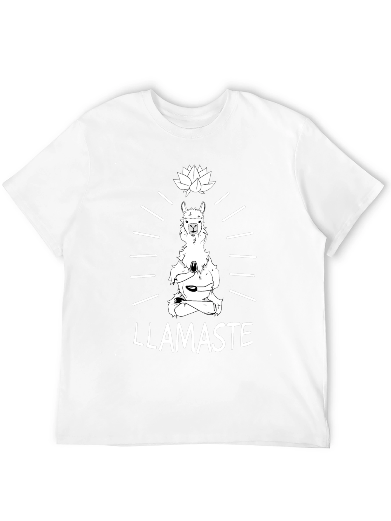 Llamaste Yoga T-Shirt - Meditating Llama Tee