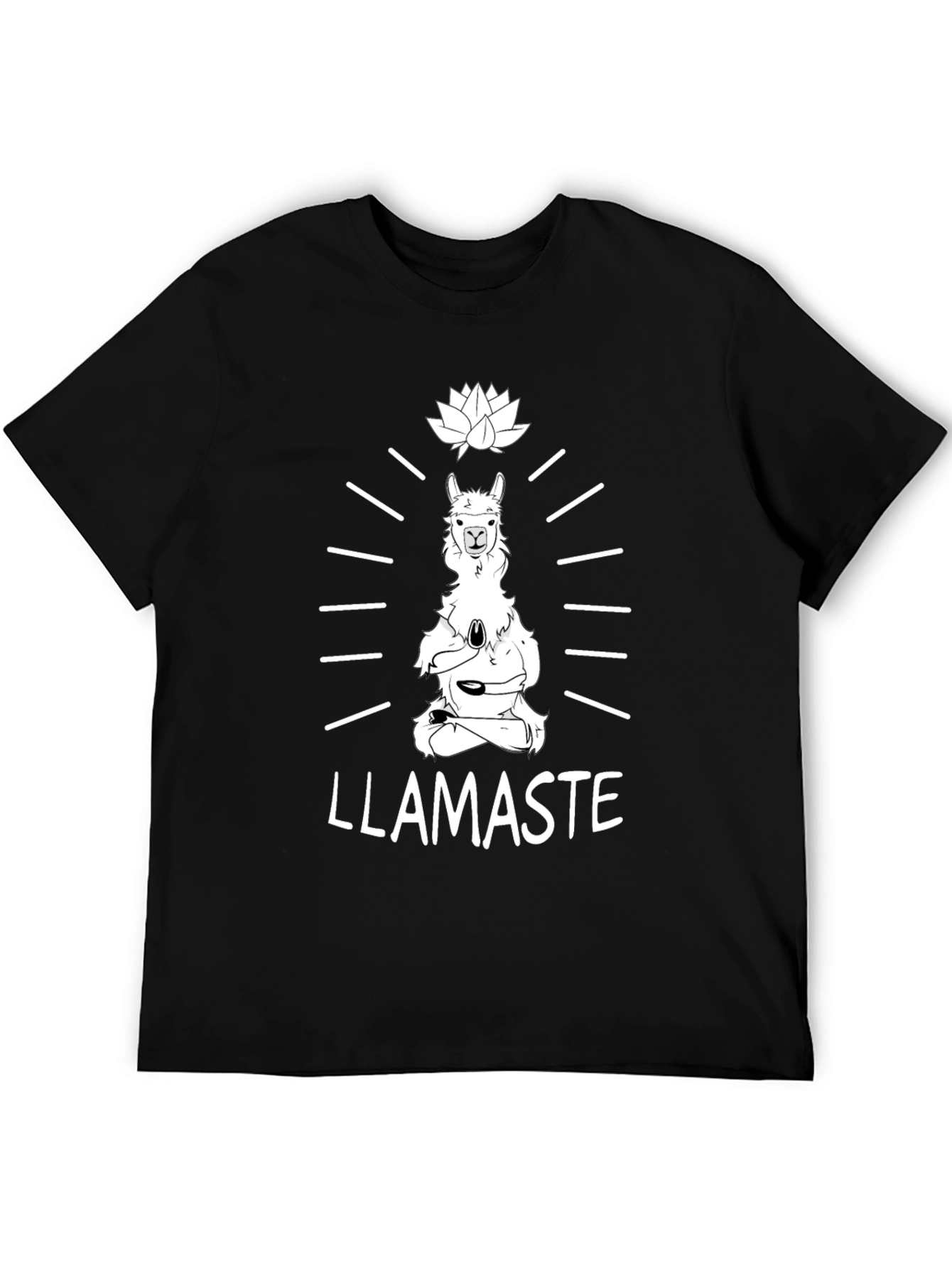 Llamaste Yoga T-Shirt - Meditating Llama Tee