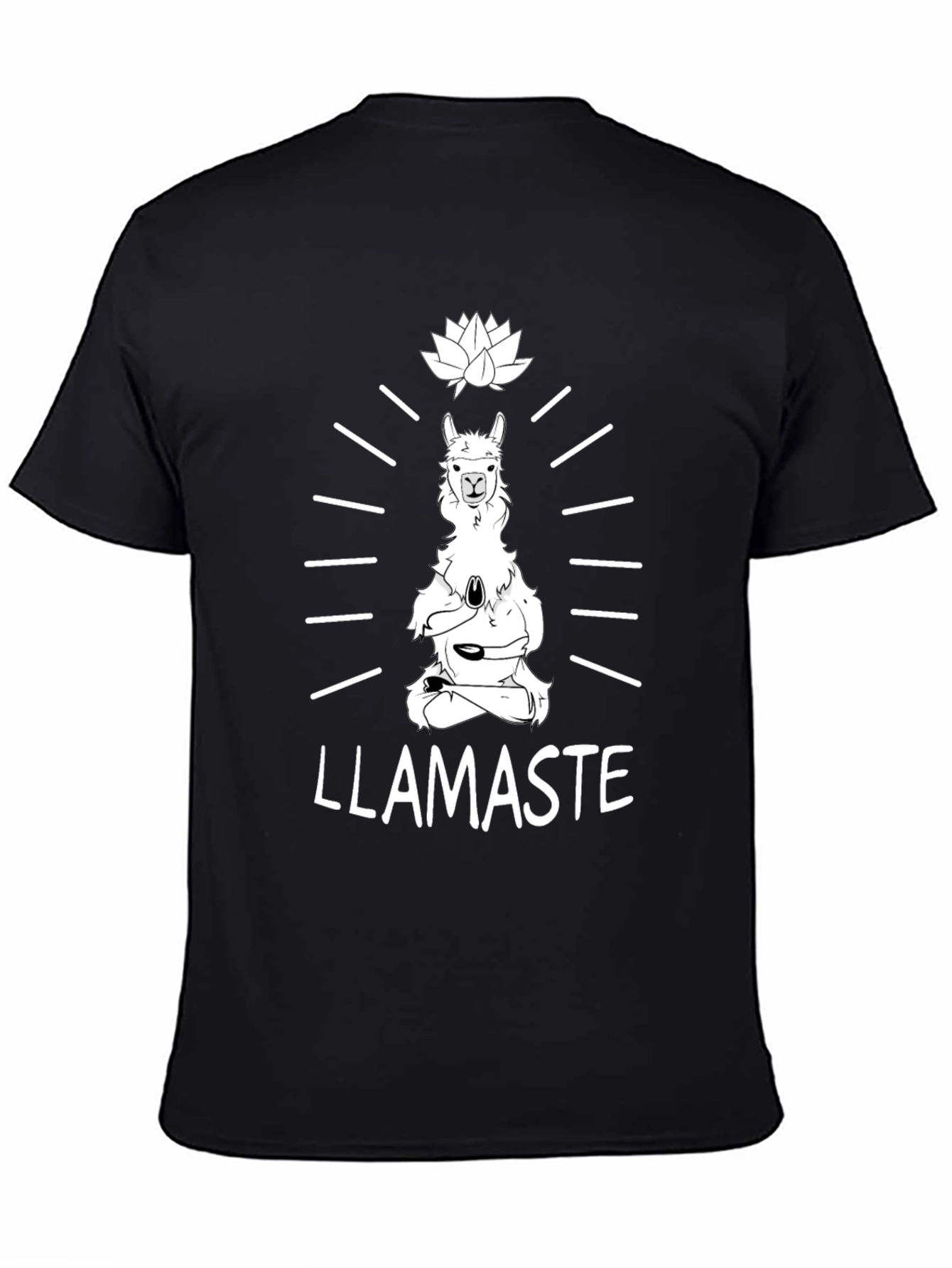 Llamaste Yoga T-Shirt - Meditating Llama Tee