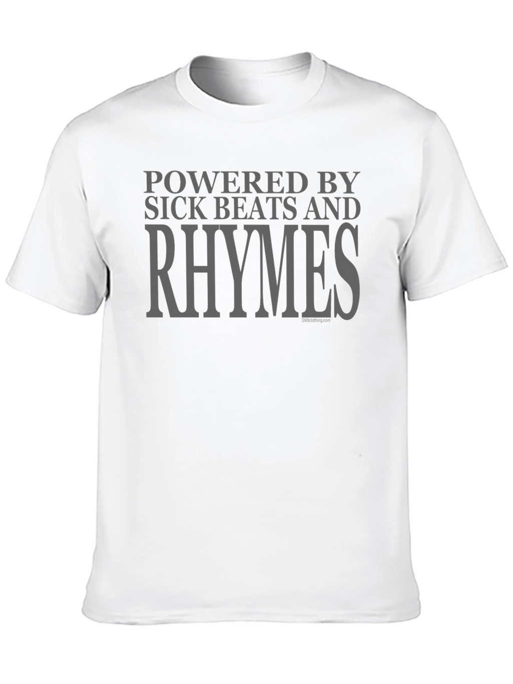 Powered By Sick Beats And Rhymes Black T-Shirt