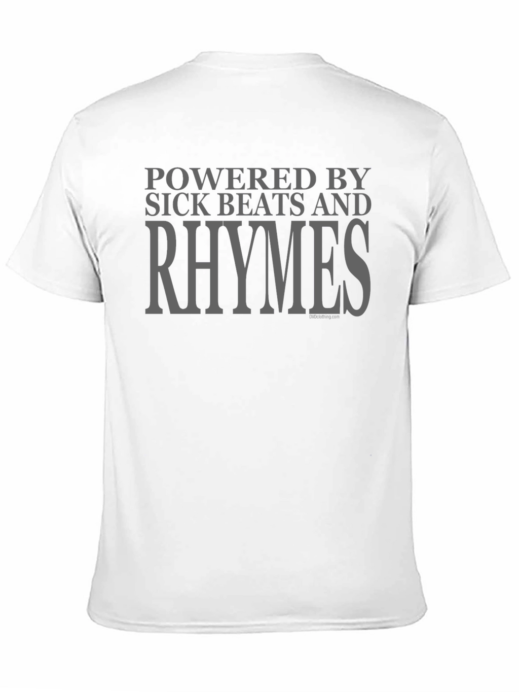 Powered By Sick Beats And Rhymes Black T-Shirt