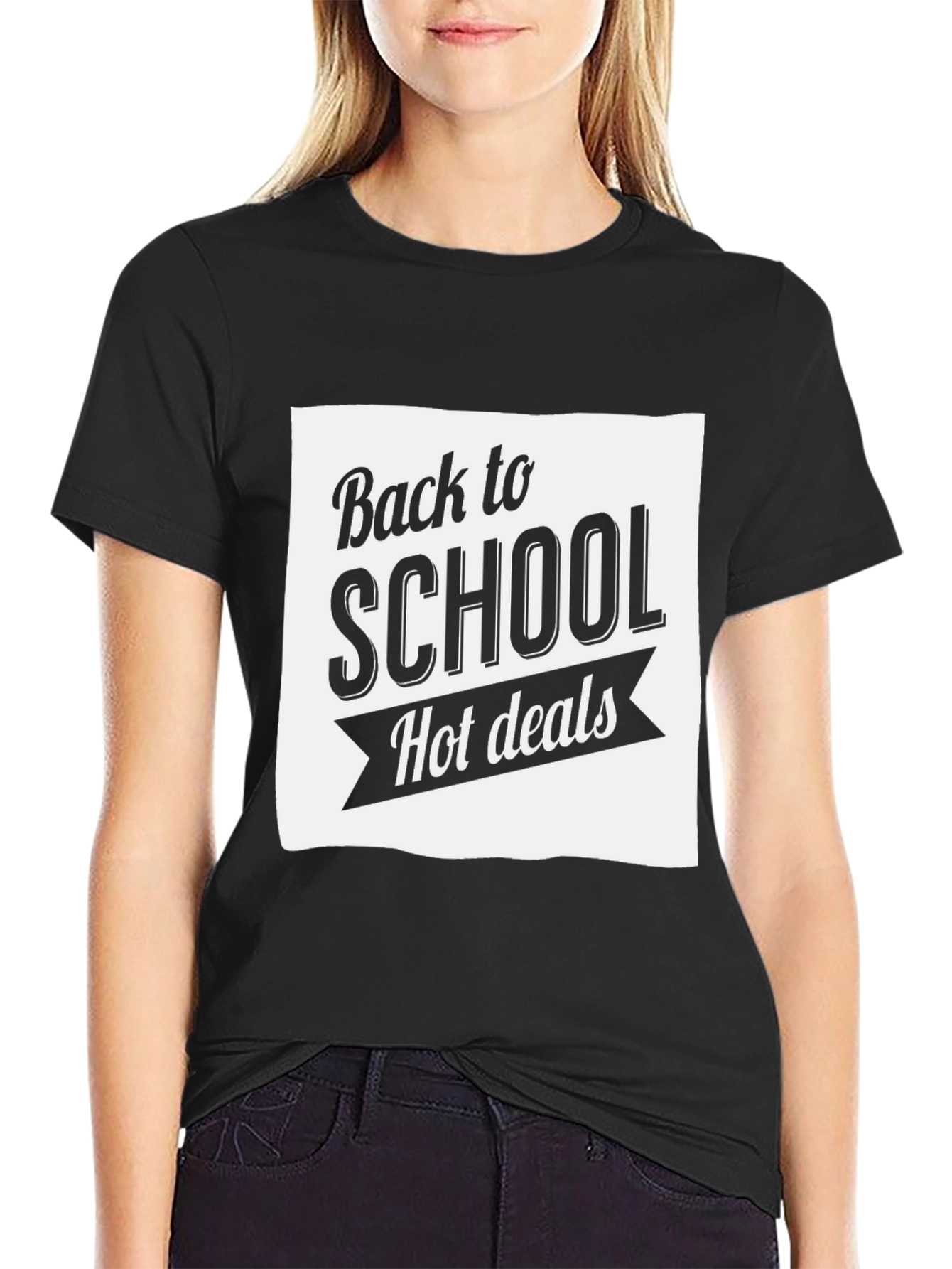 Back to School Hot Deals Black T-Shirt