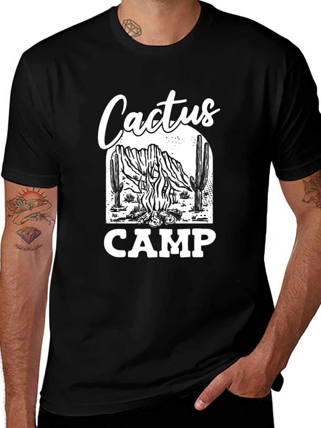 Cactus Camp Graphic Tee - Desert Adventure Style