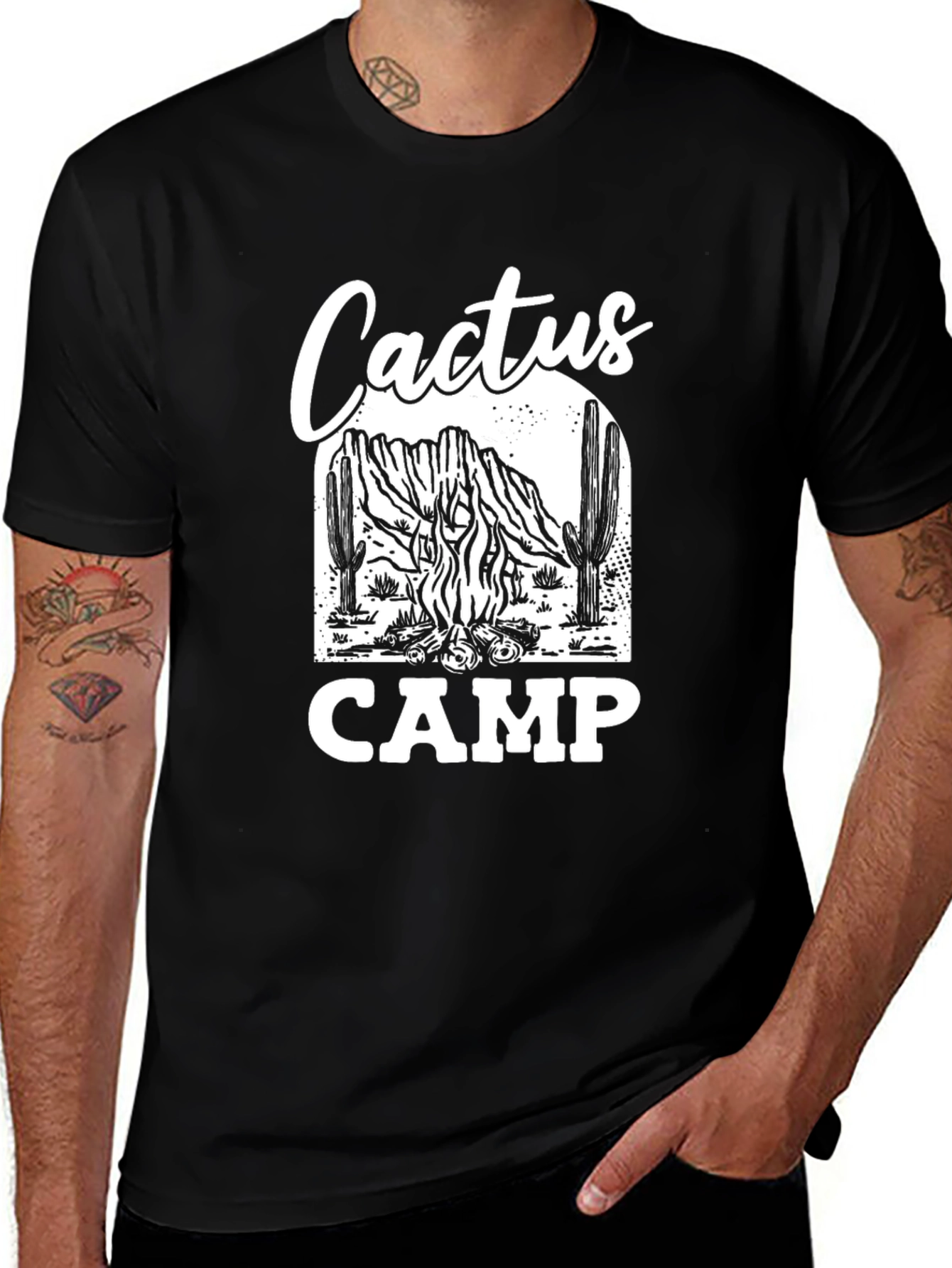 Cactus Camp Graphic Tee - Desert Adventure Style