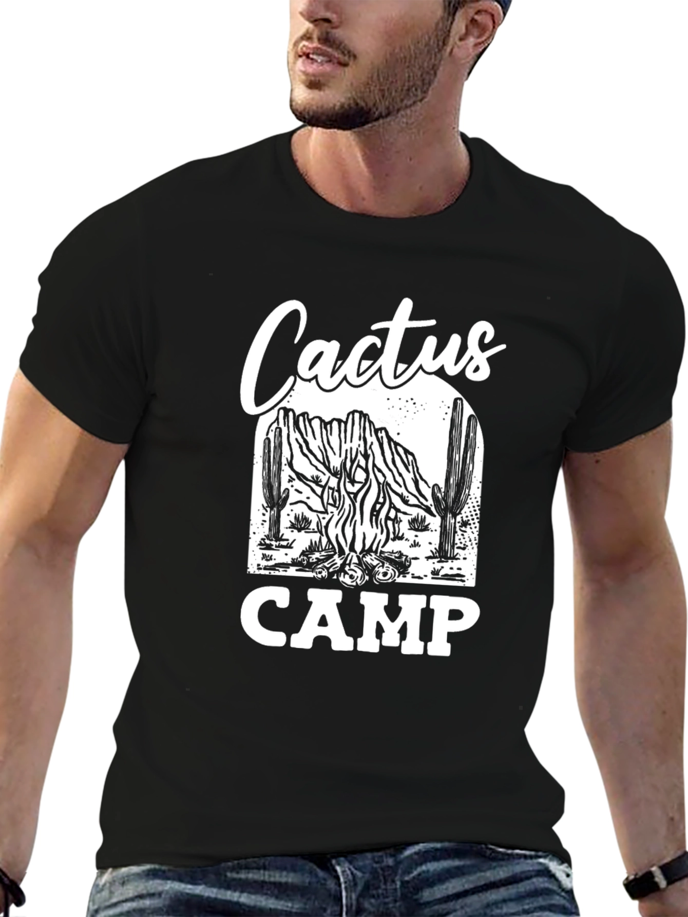 Cactus Camp Graphic Tee - Desert Adventure Style