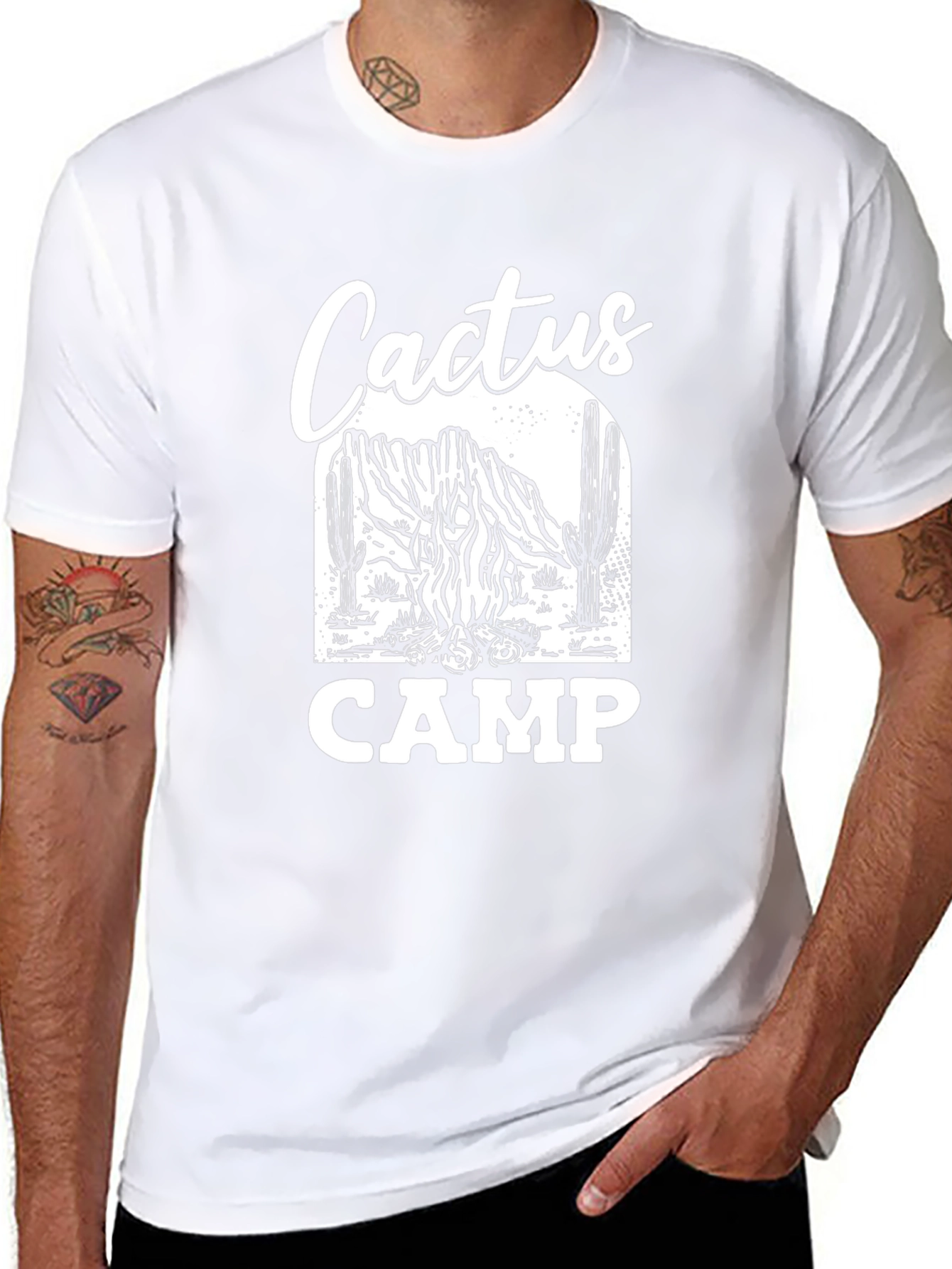 Cactus Camp Graphic Tee - Desert Adventure Style