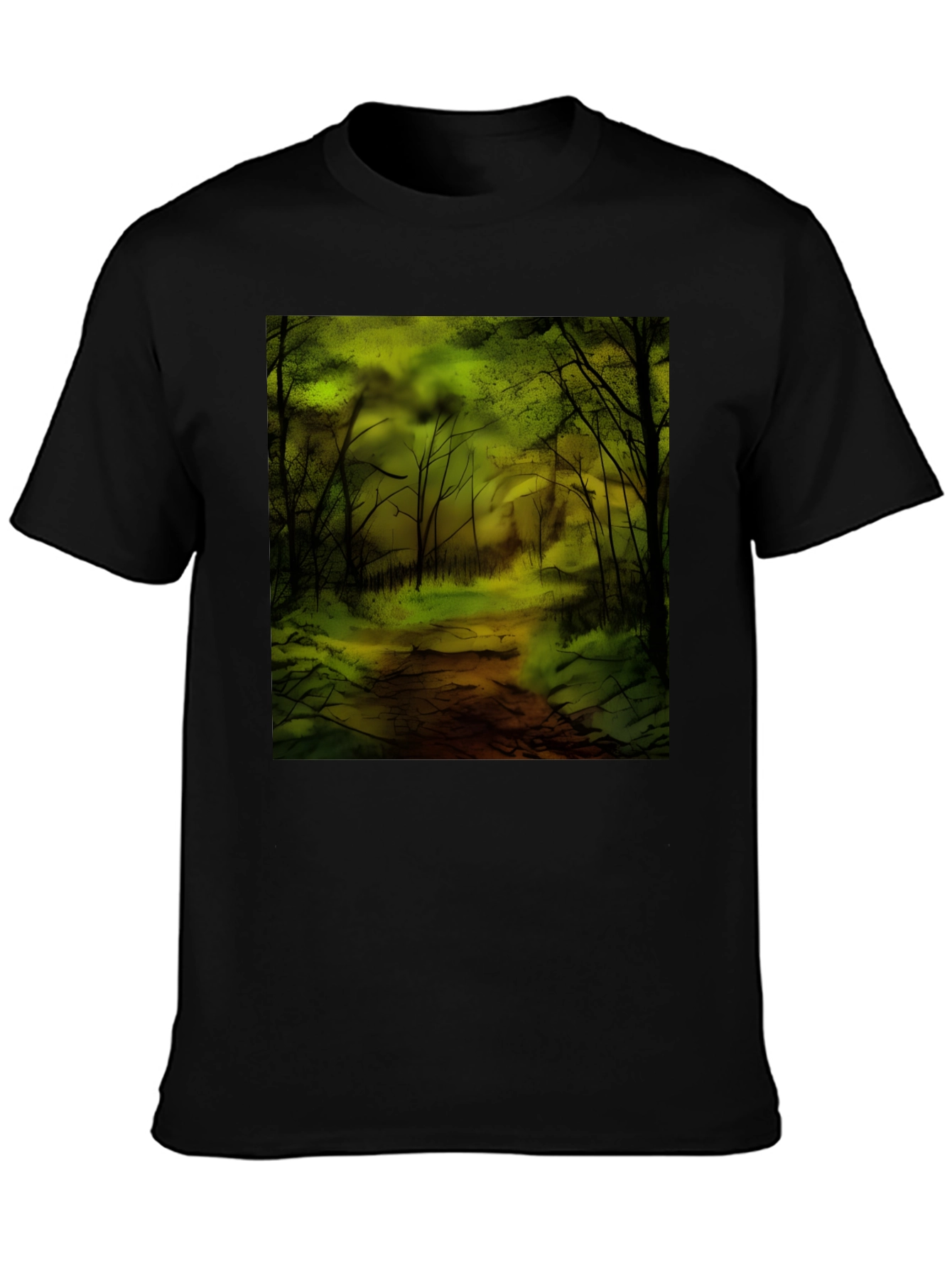 Forest Graphic T-Shirt - Black