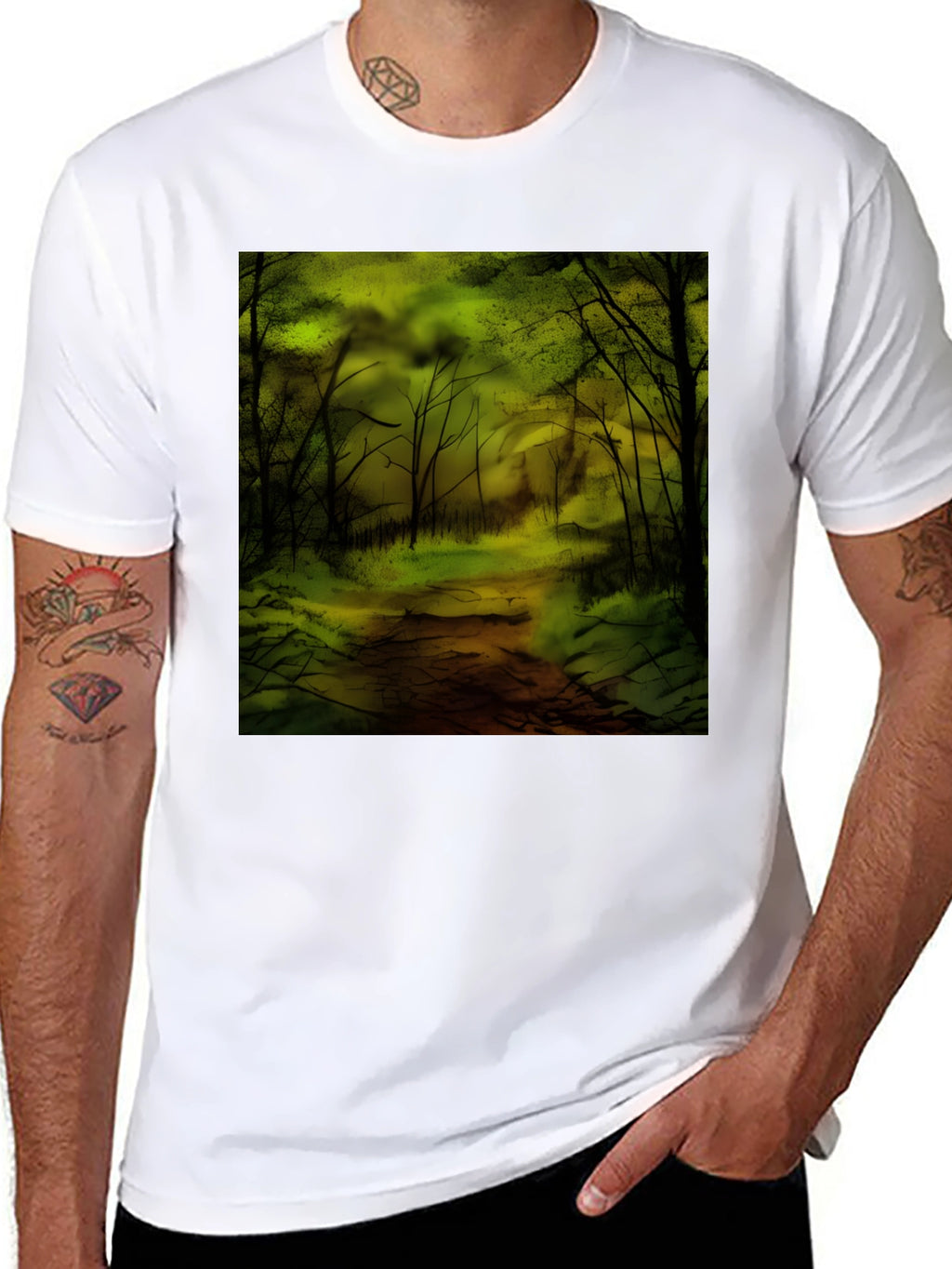 Forest Graphic T-Shirt - Black