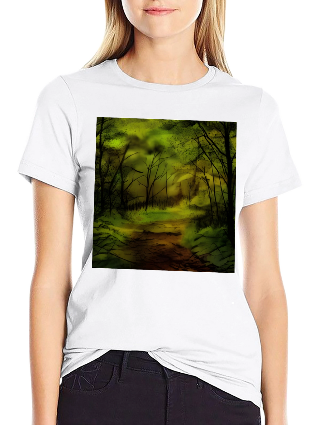 Forest Graphic T-Shirt - Black