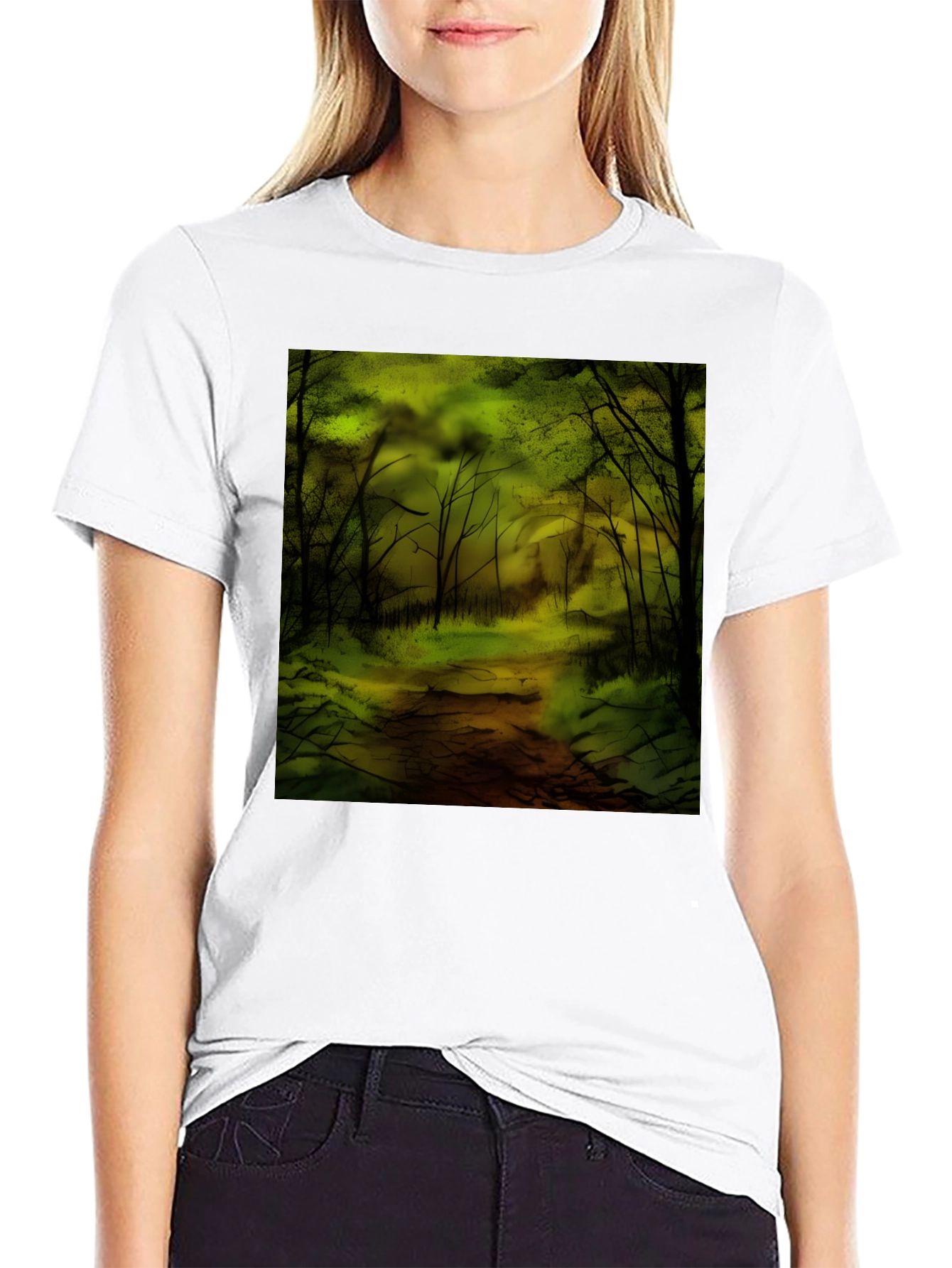 Forest Graphic T-Shirt - Black