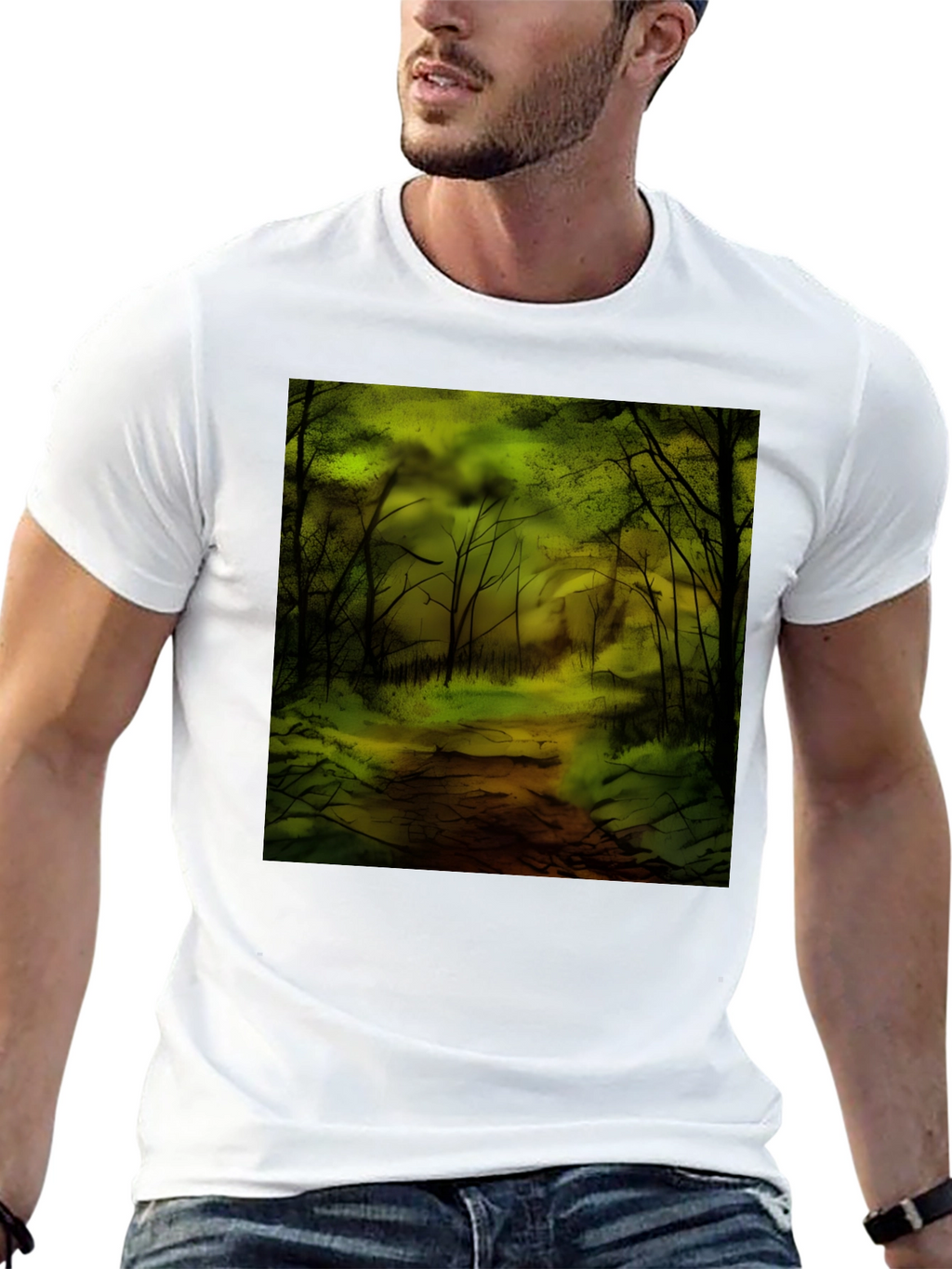 Forest Graphic T-Shirt - Black