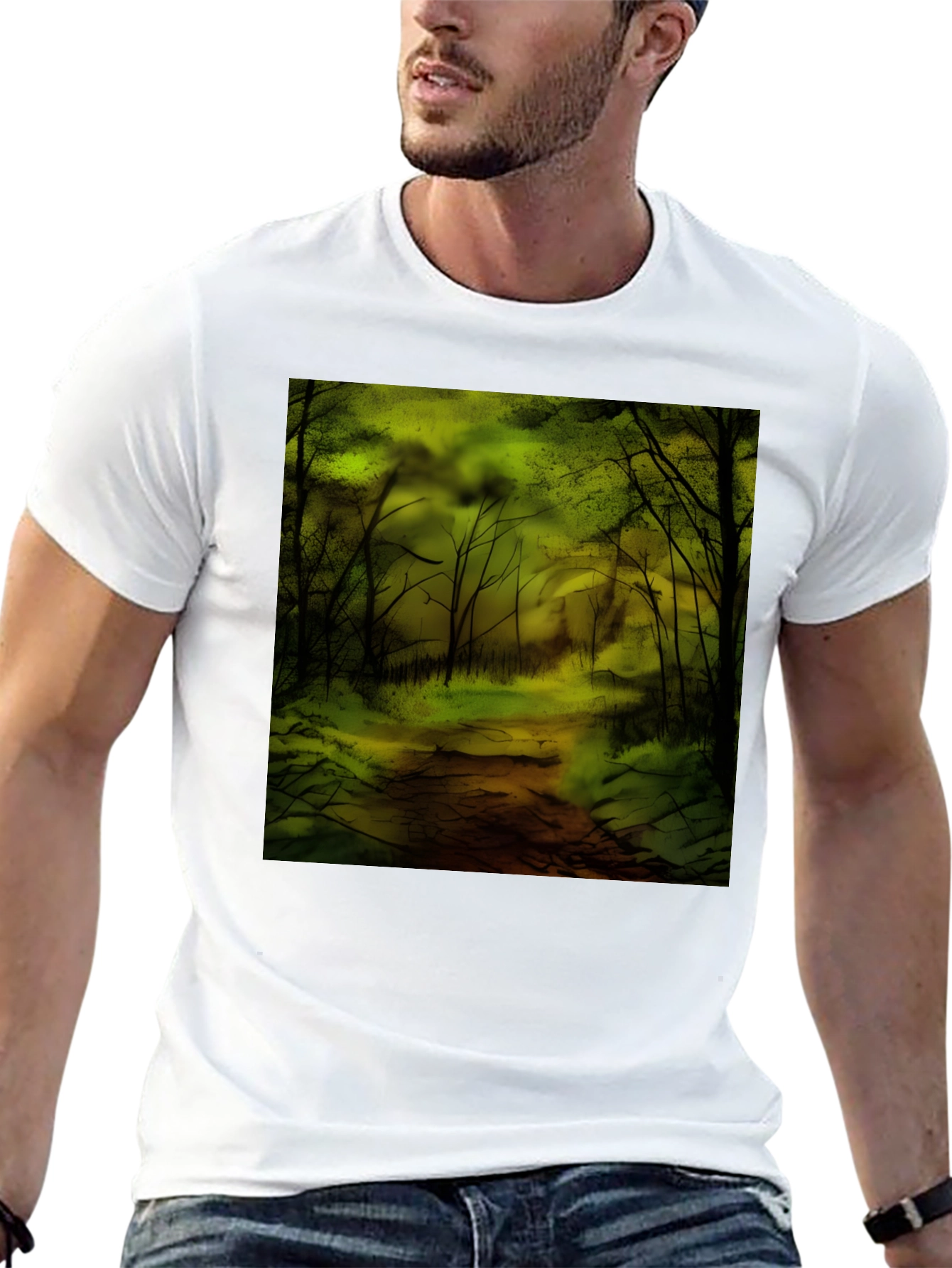 Forest Graphic T-Shirt - Black