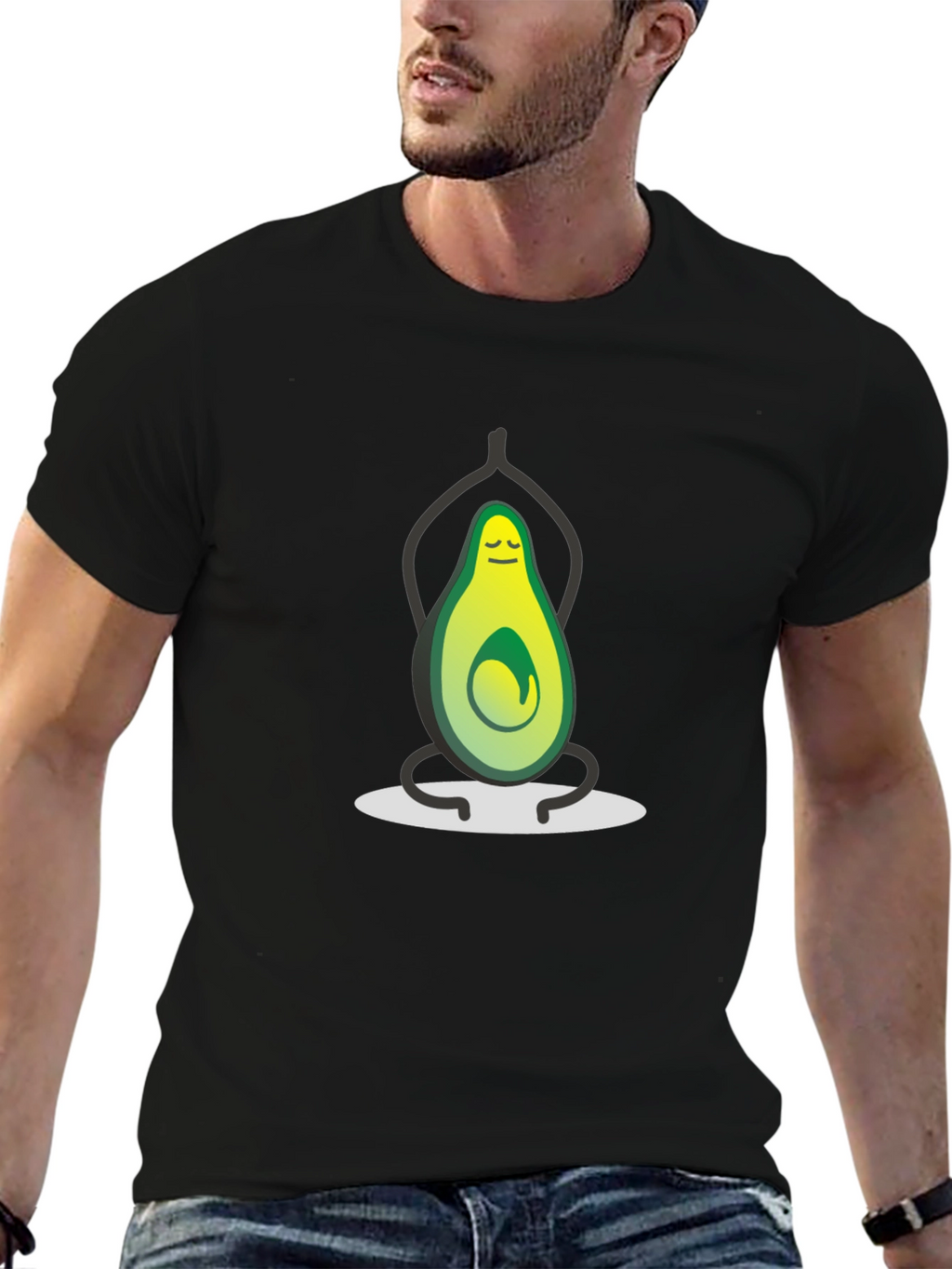 Zen Avocado T-Shirt - Funny Yoga Meditation Tee