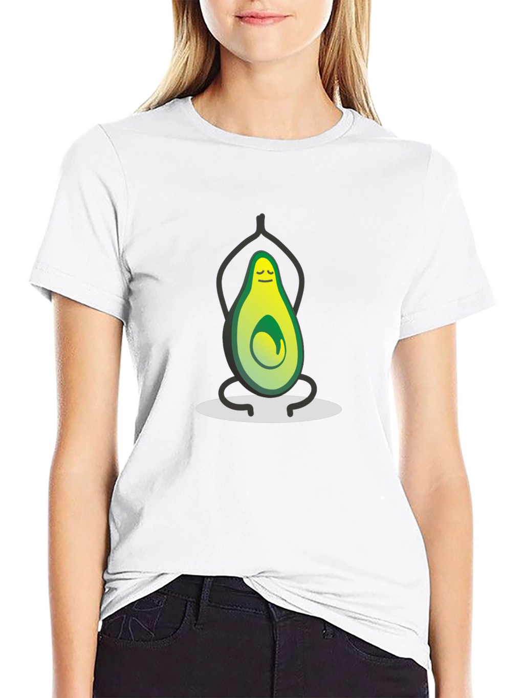 Zen Avocado T-Shirt - Funny Yoga Meditation Tee