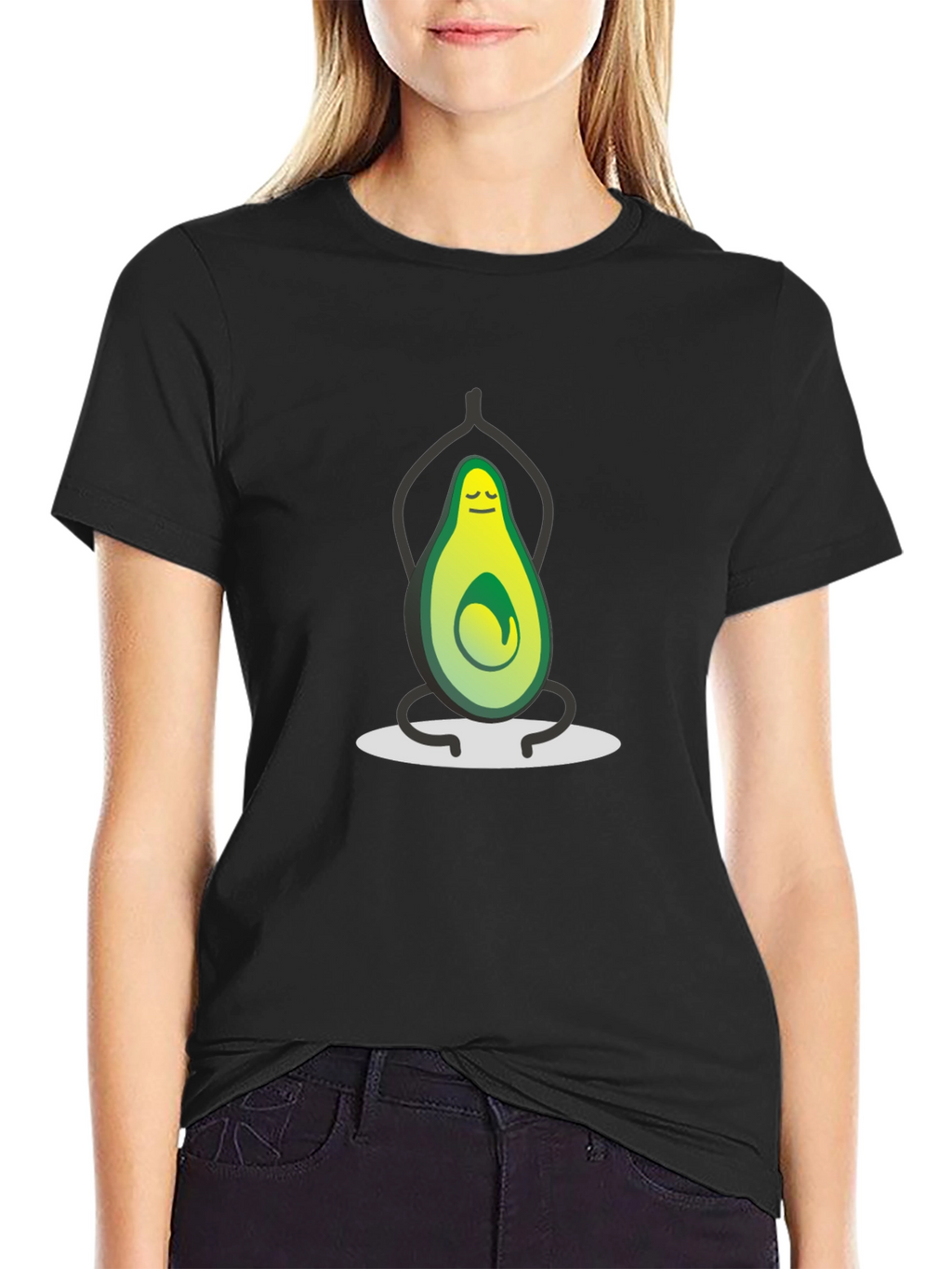Zen Avocado T-Shirt - Funny Yoga Meditation Tee