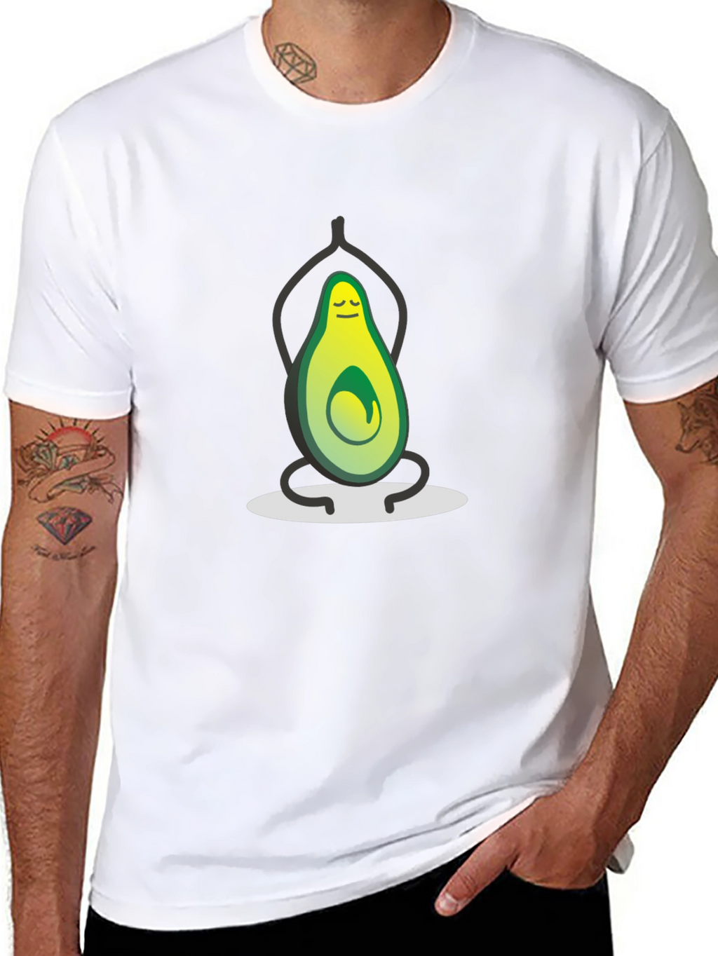 Zen Avocado T-Shirt - Funny Yoga Meditation Tee