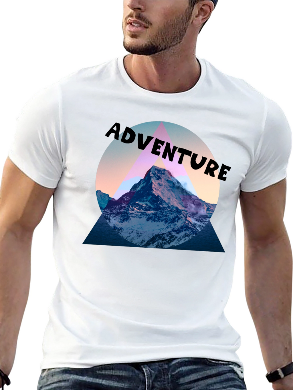 Adventure Mountain Graphic Tee - Black