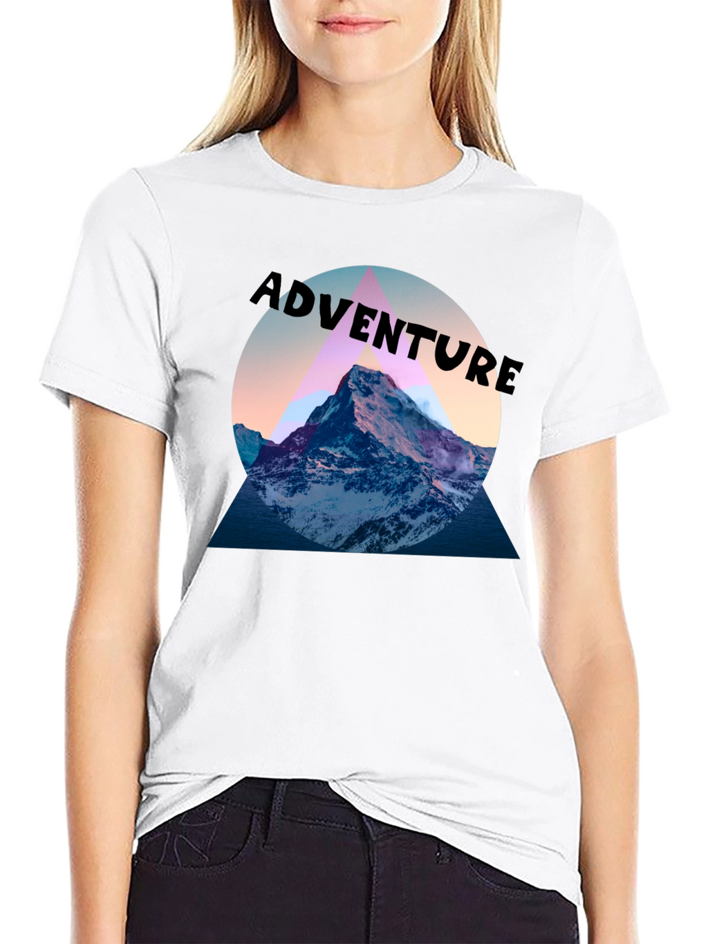 Adventure Mountain Graphic Tee - Black