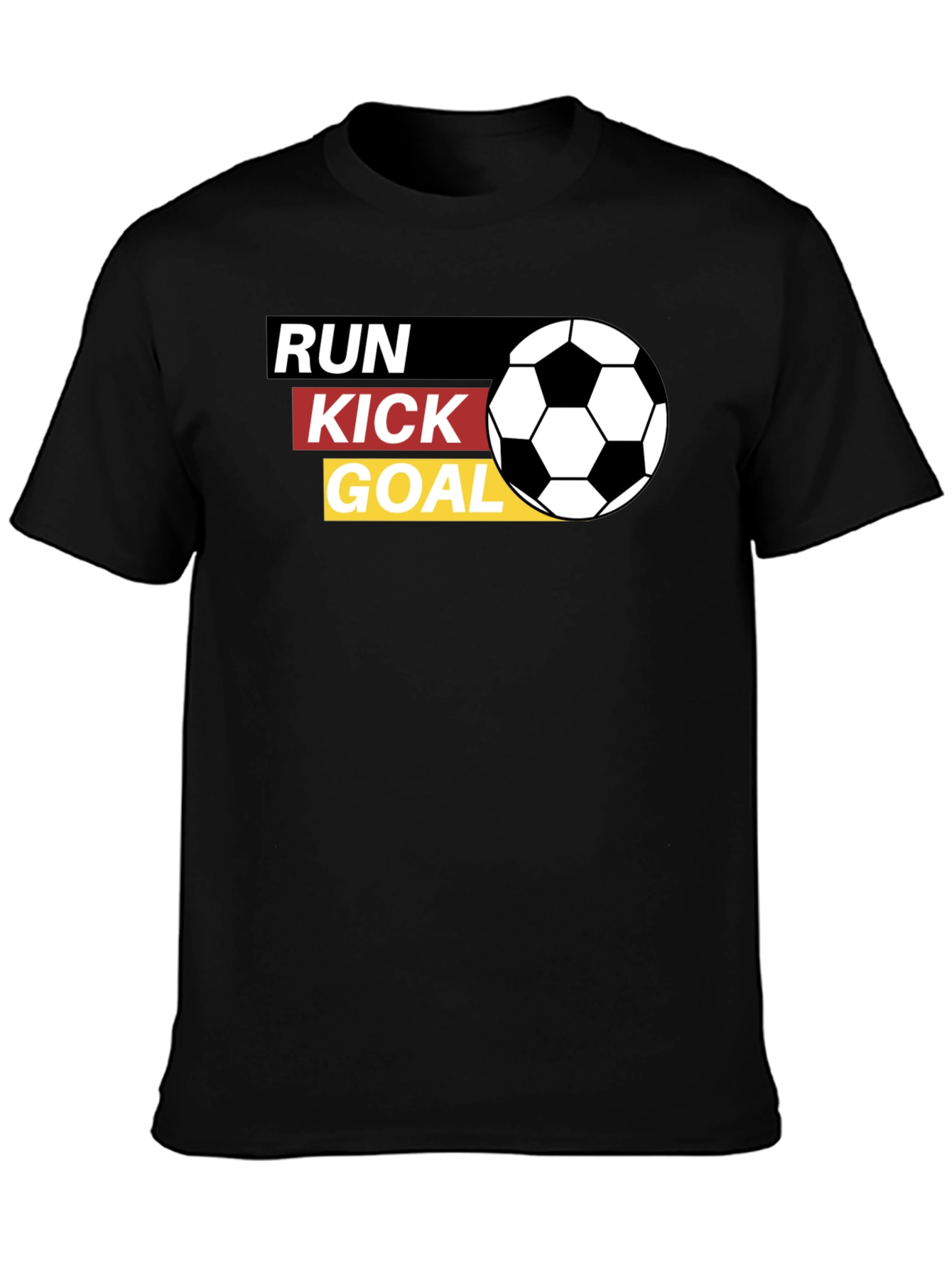 Run Kick Goal T-Shirt - Soccer Fan Tee