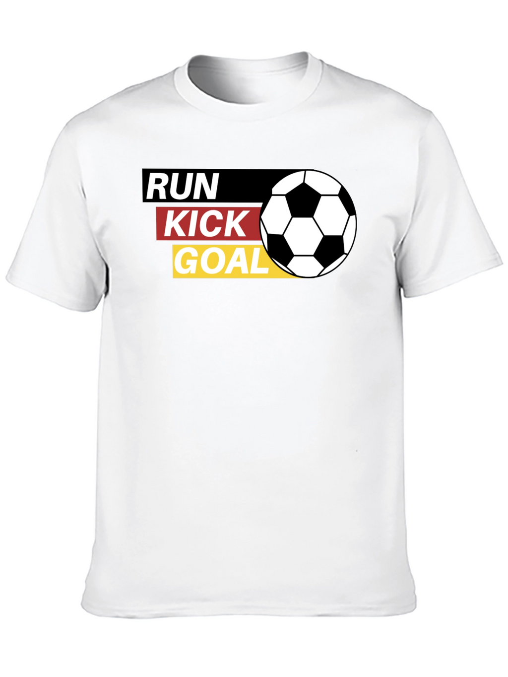 Run Kick Goal T-Shirt - Soccer Fan Tee