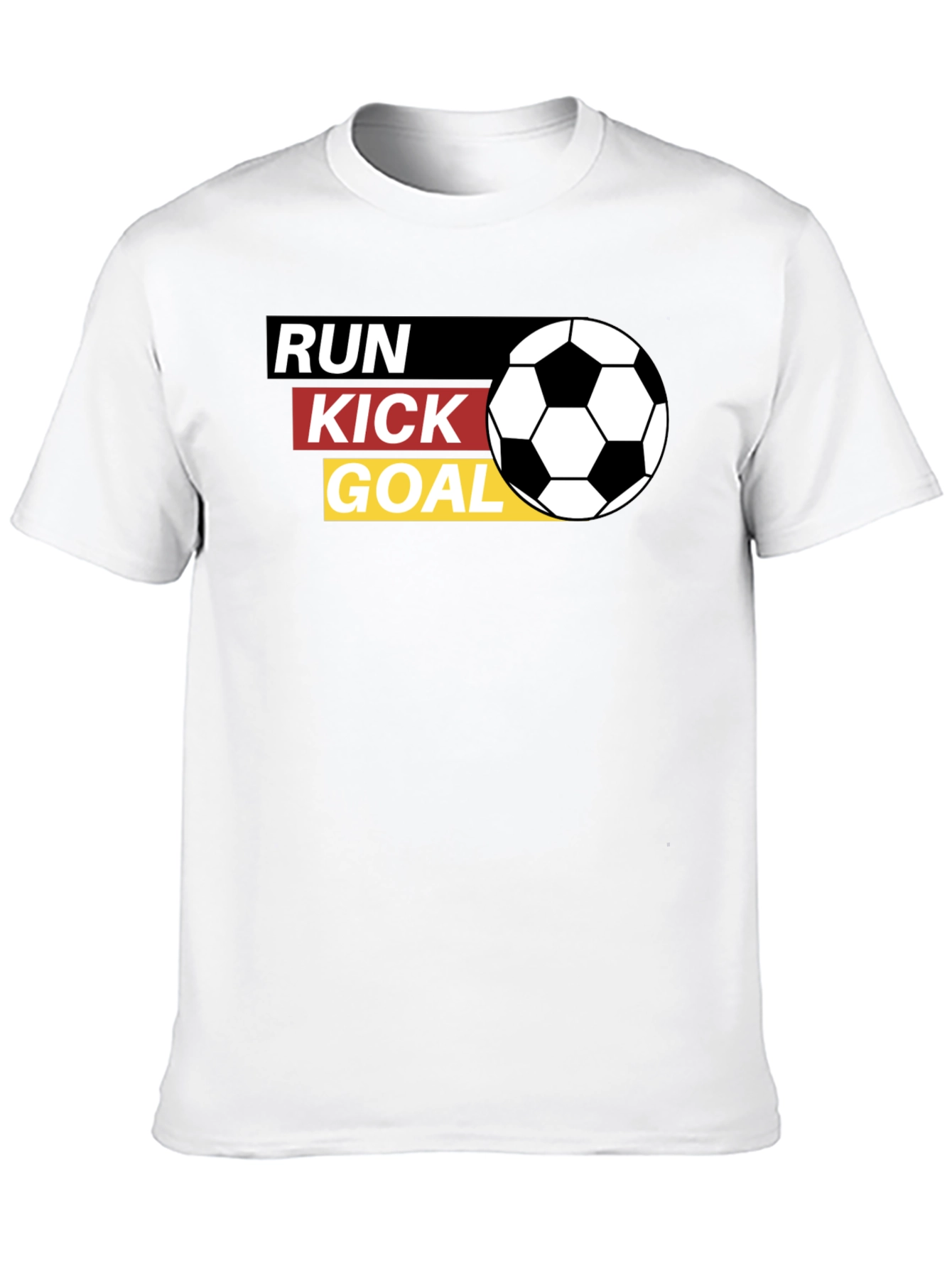 Run Kick Goal T-Shirt - Soccer Fan Tee