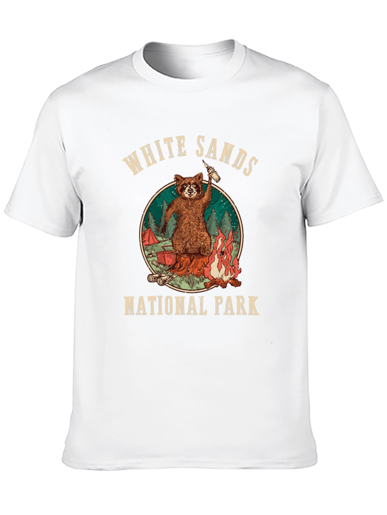 White Sands National Park Raccoon T-Shirt