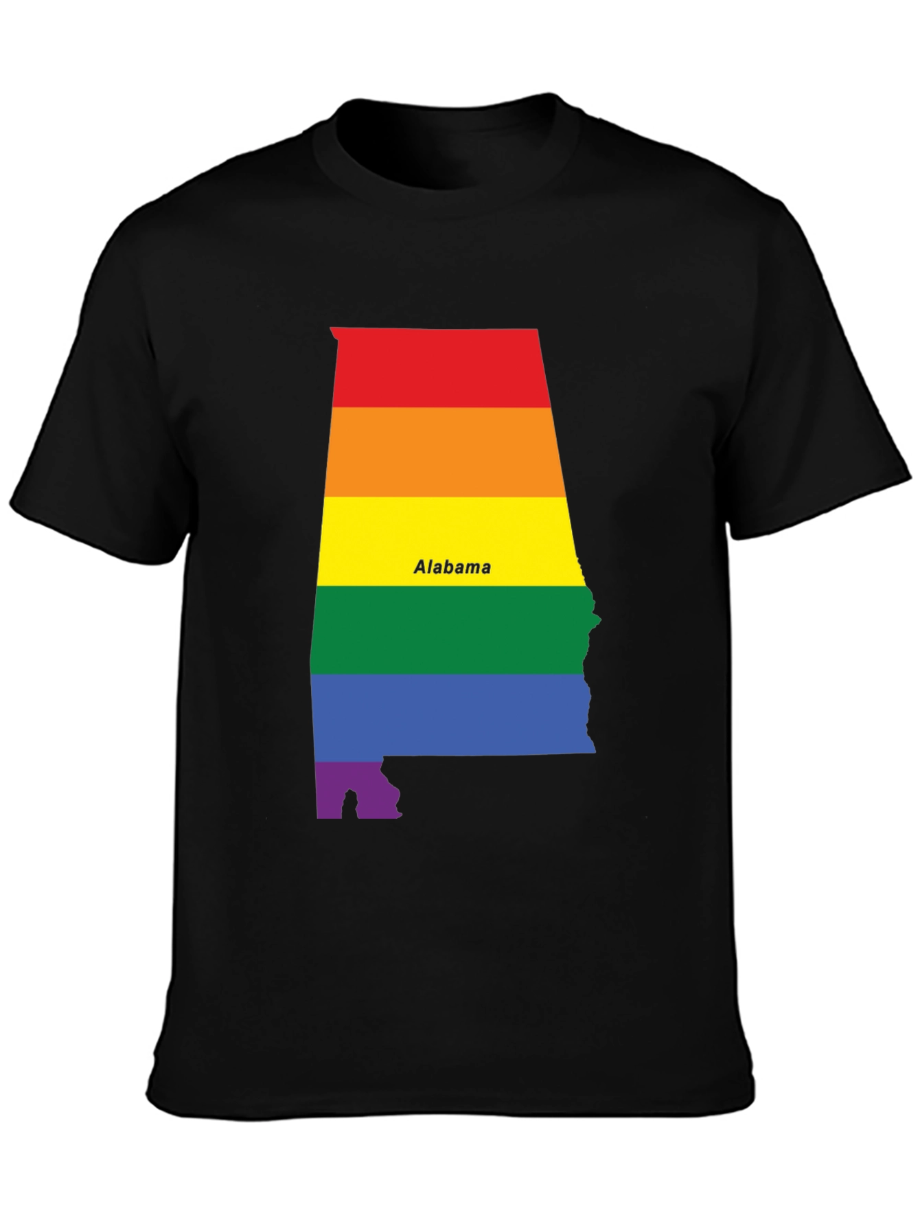 Alabama Pride T-Shirt - Rainbow State Pride