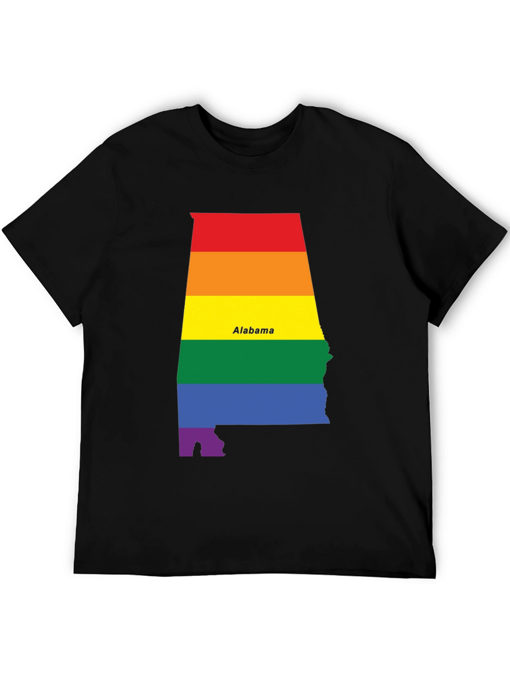 Alabama Pride T-Shirt - Rainbow State Pride