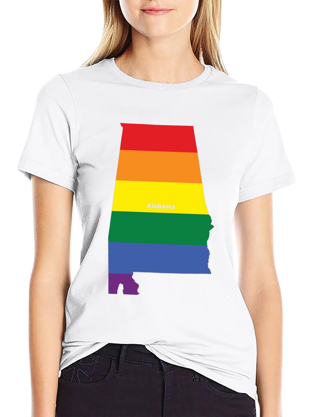 Alabama Pride T-Shirt - Rainbow State Pride