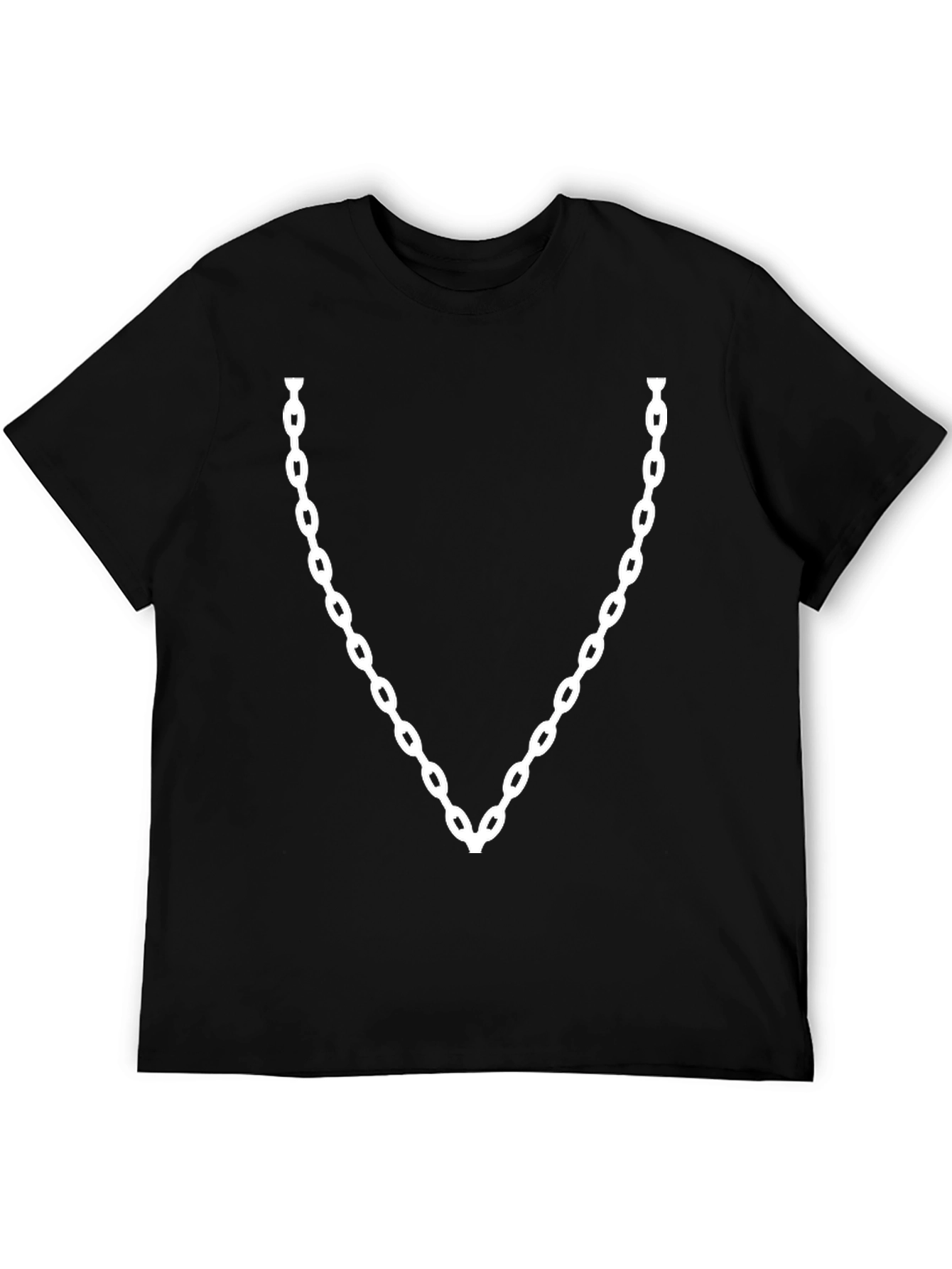 Chain Graphic Black T-Shirt - Cool Fashion Tee