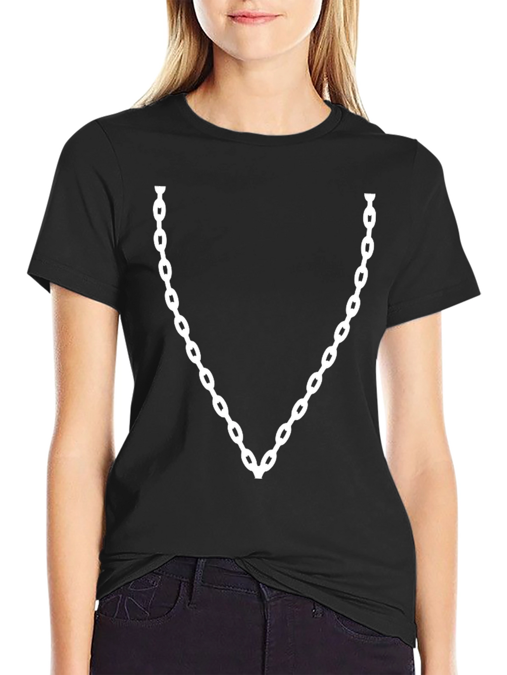 Chain Graphic Black T-Shirt - Cool Fashion Tee