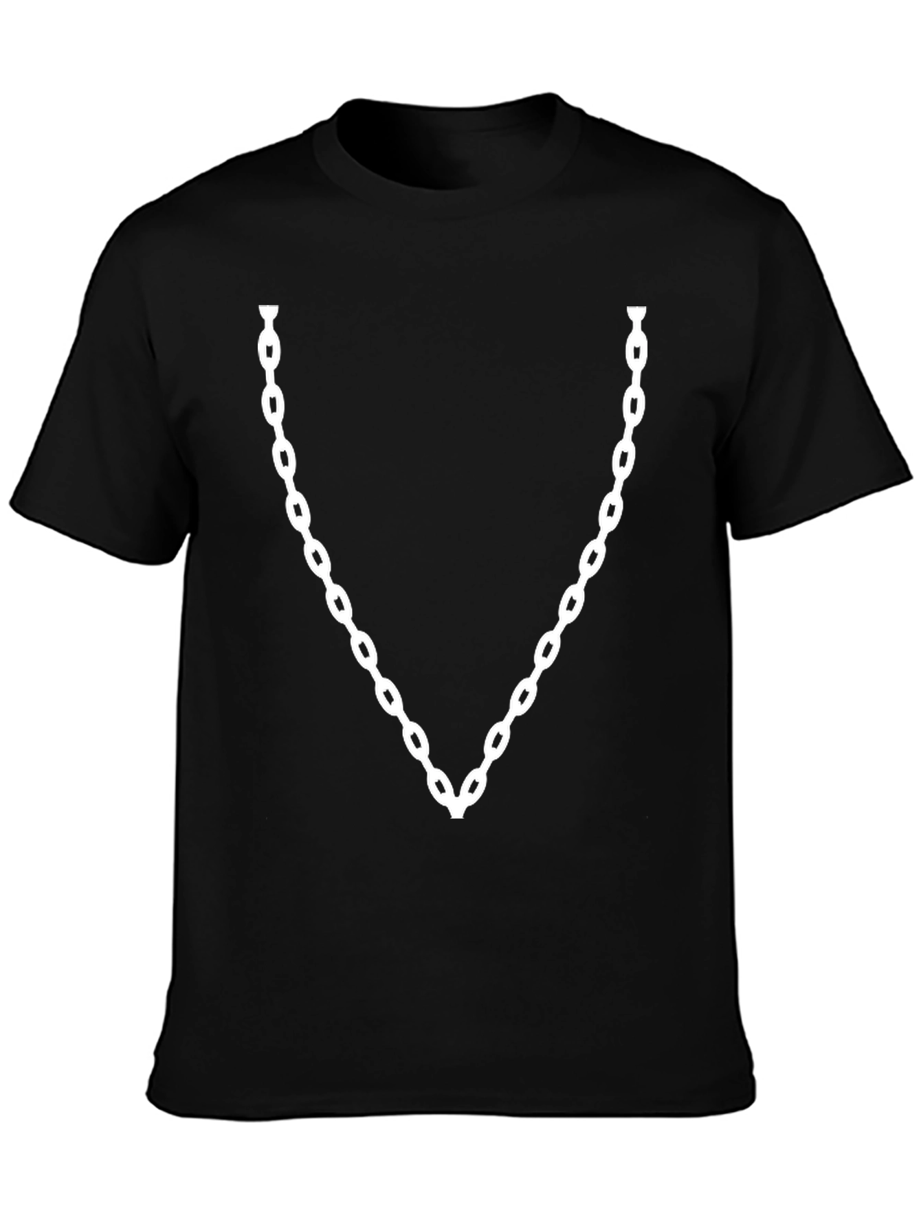 Chain Graphic Black T-Shirt - Cool Fashion Tee