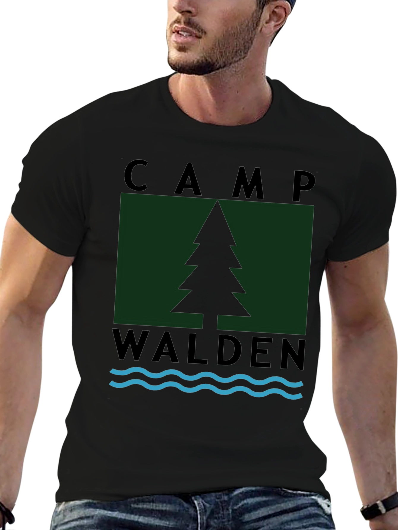 Camp Walden Graphic T-Shirt - Black