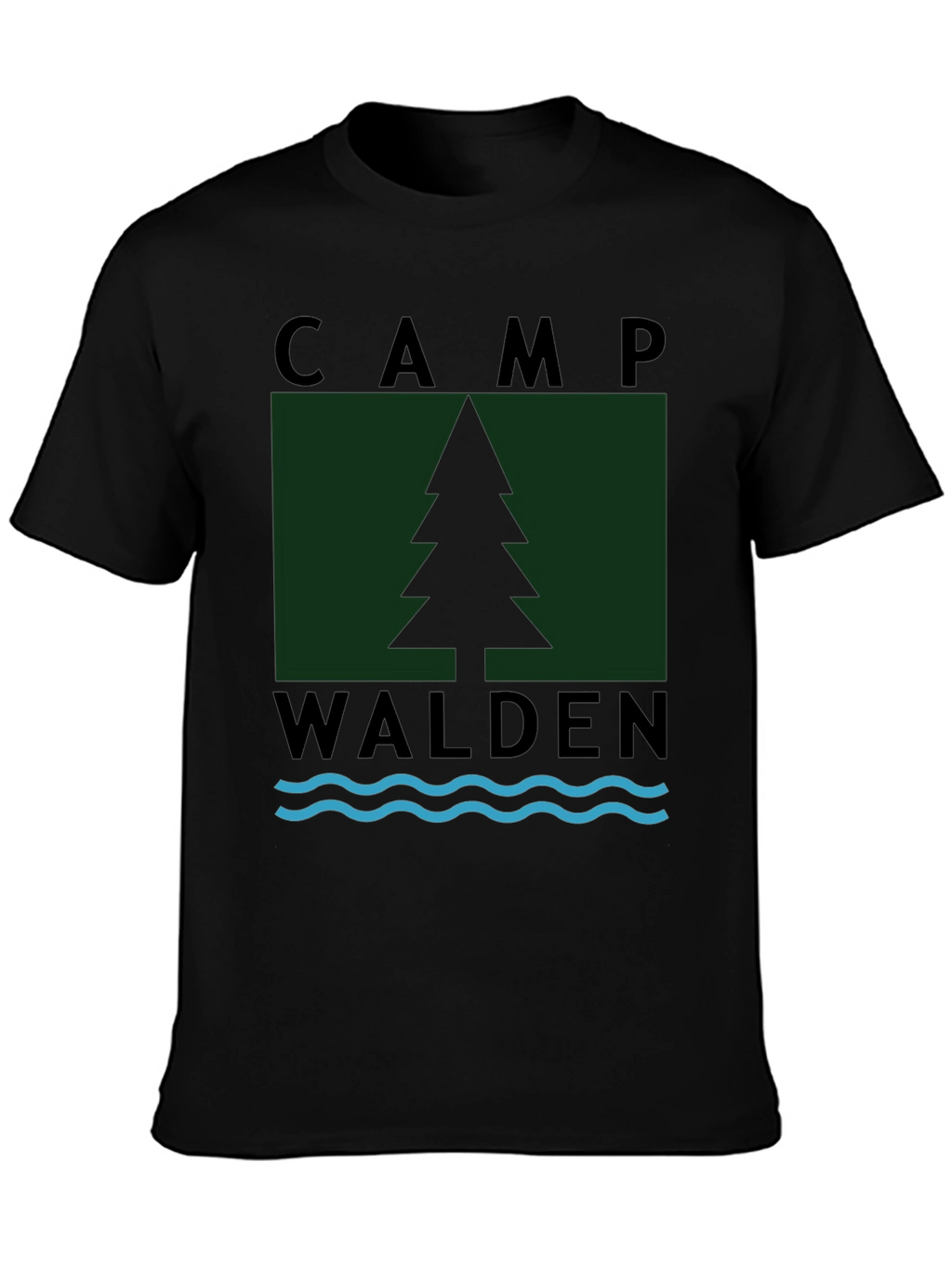 Camp Walden Graphic T-Shirt - Black