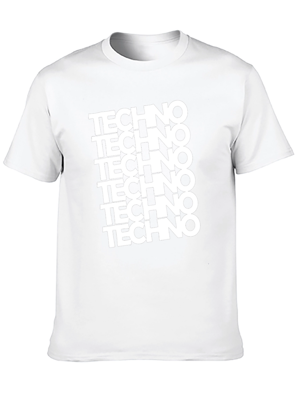 Techno Graphic Print T-Shirt - Black