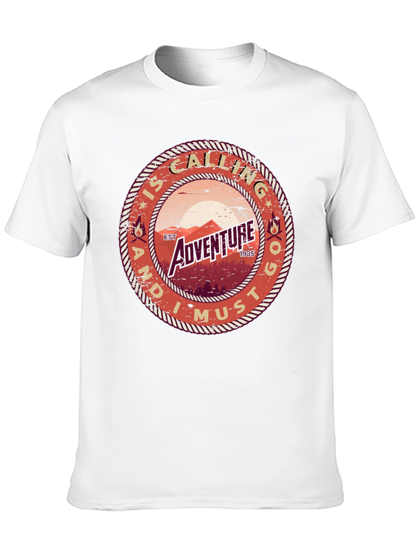 Adventure Calling Tee - Mens Black T-Shirt