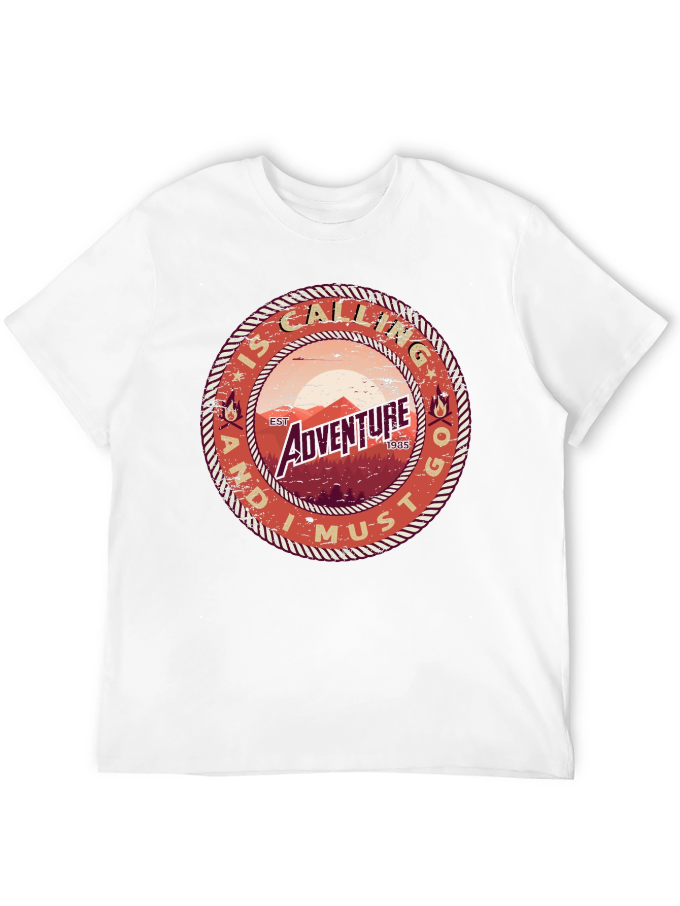 Adventure Calling Tee - Mens Black T-Shirt