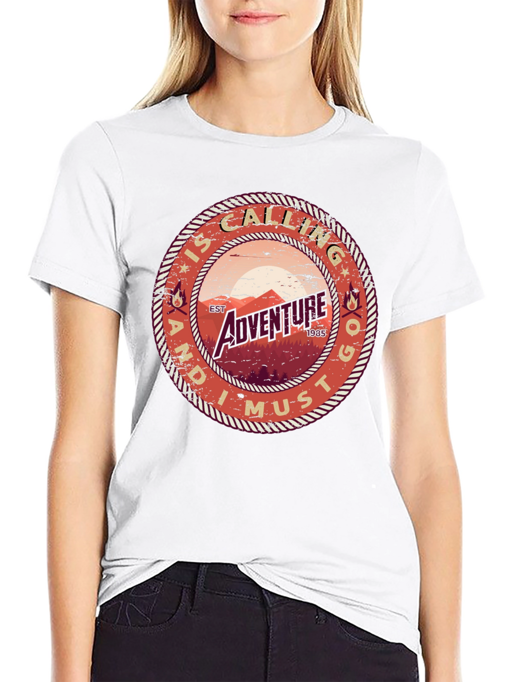 Adventure Calling Tee - Mens Black T-Shirt