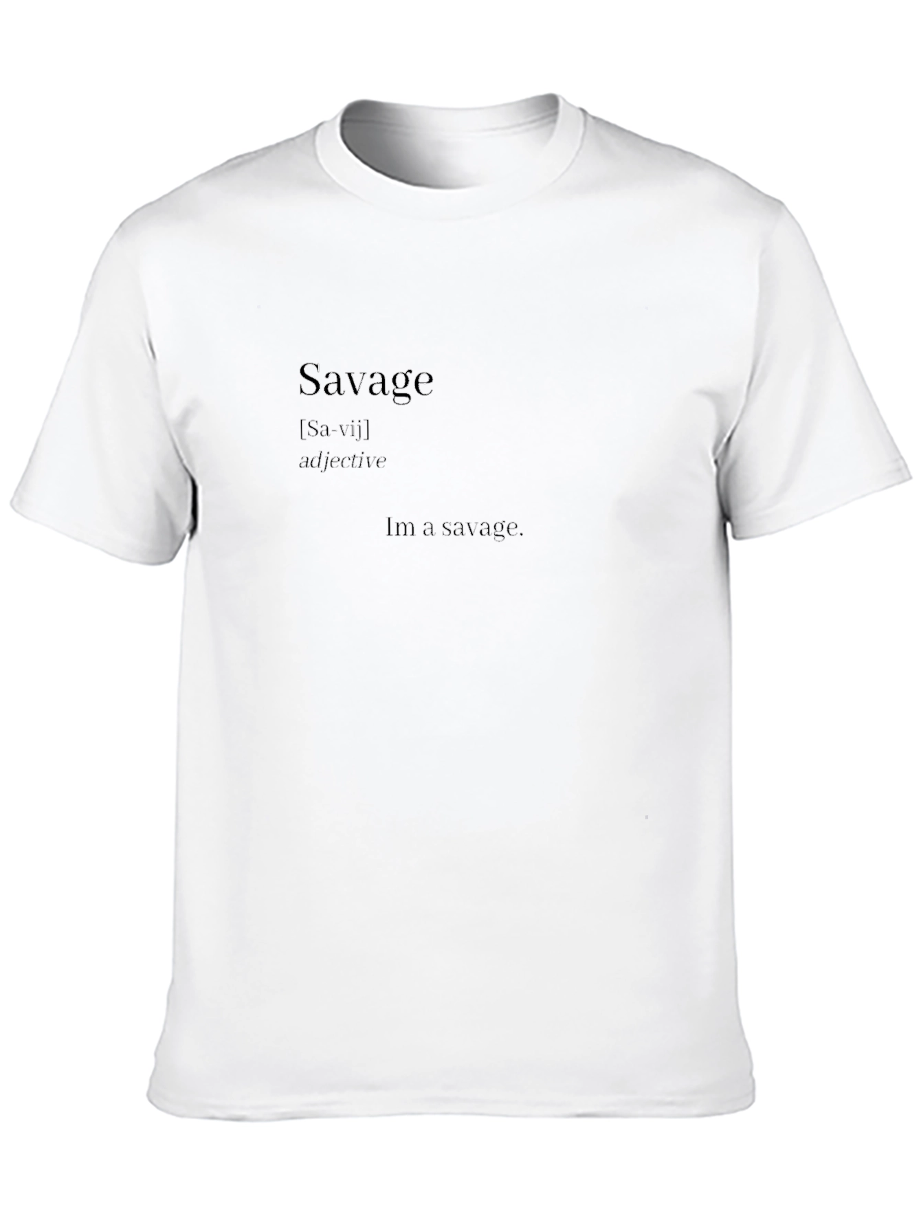 Savage Definition Graphic T-Shirt - Black