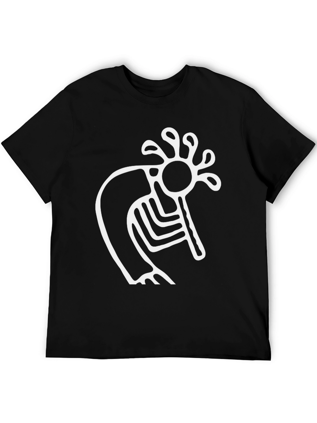 Kokopelli Graphic Tee - Black Cotton T-Shirt