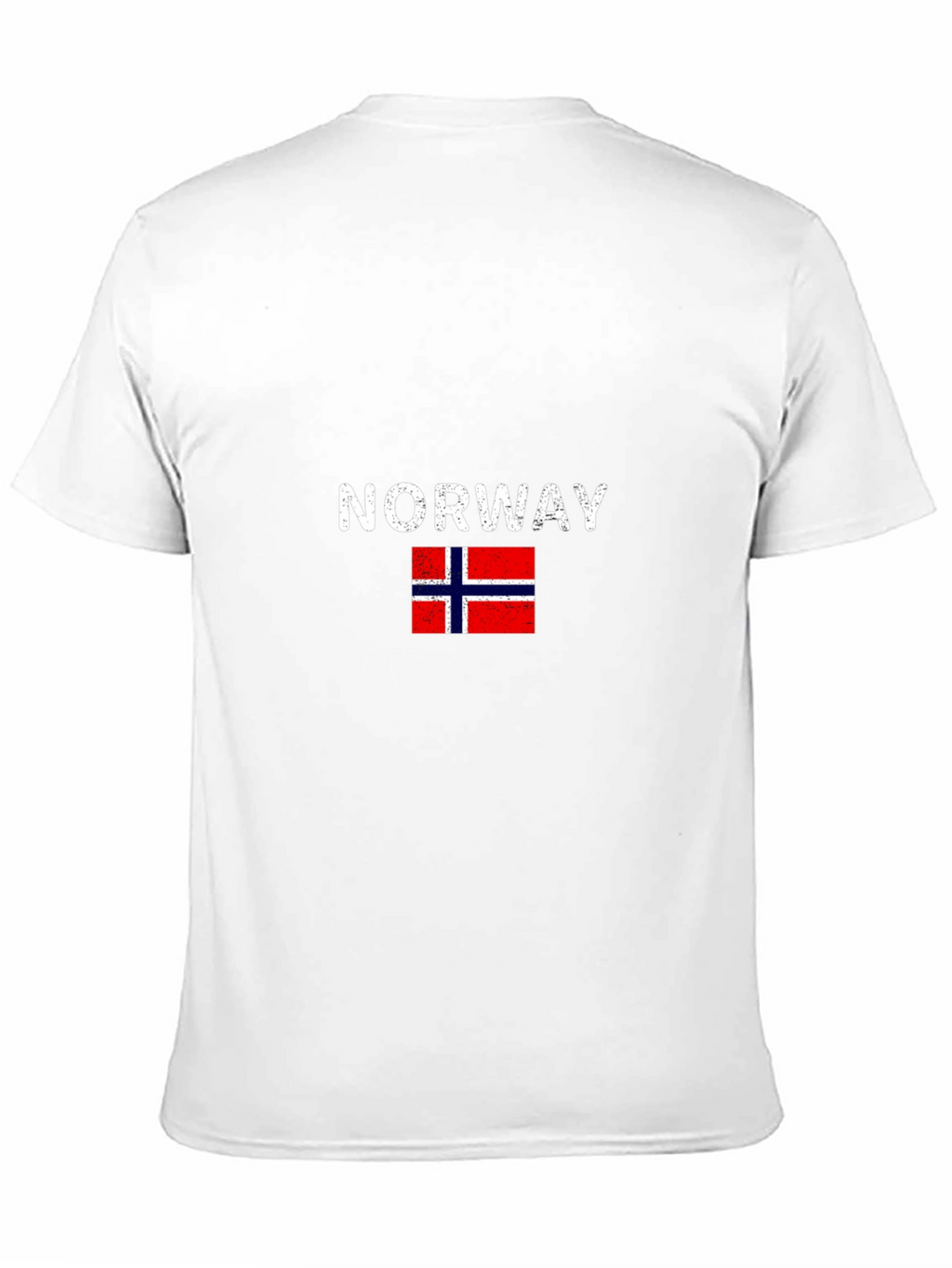 Norway Flag Graphic T-Shirt - Black Casual Wear