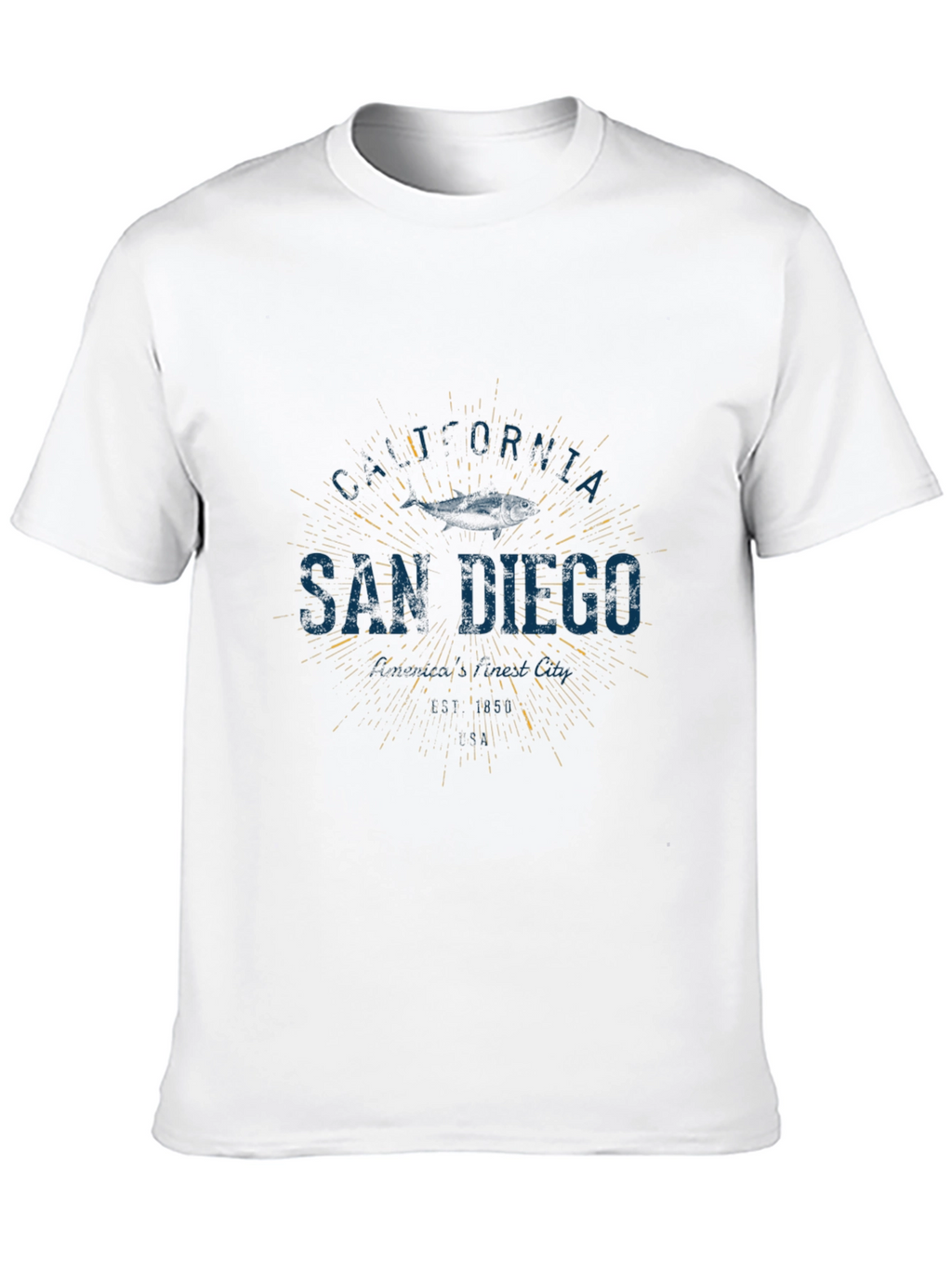 San Diego California Graphic Tee - Classic Style