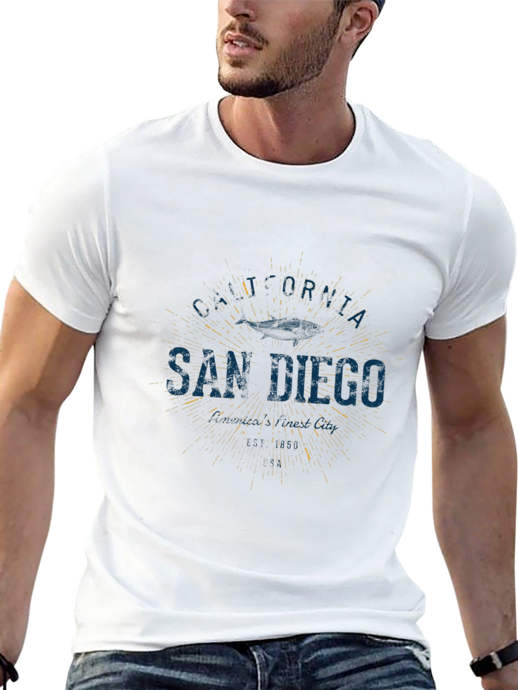 San Diego California Graphic Tee - Classic Style