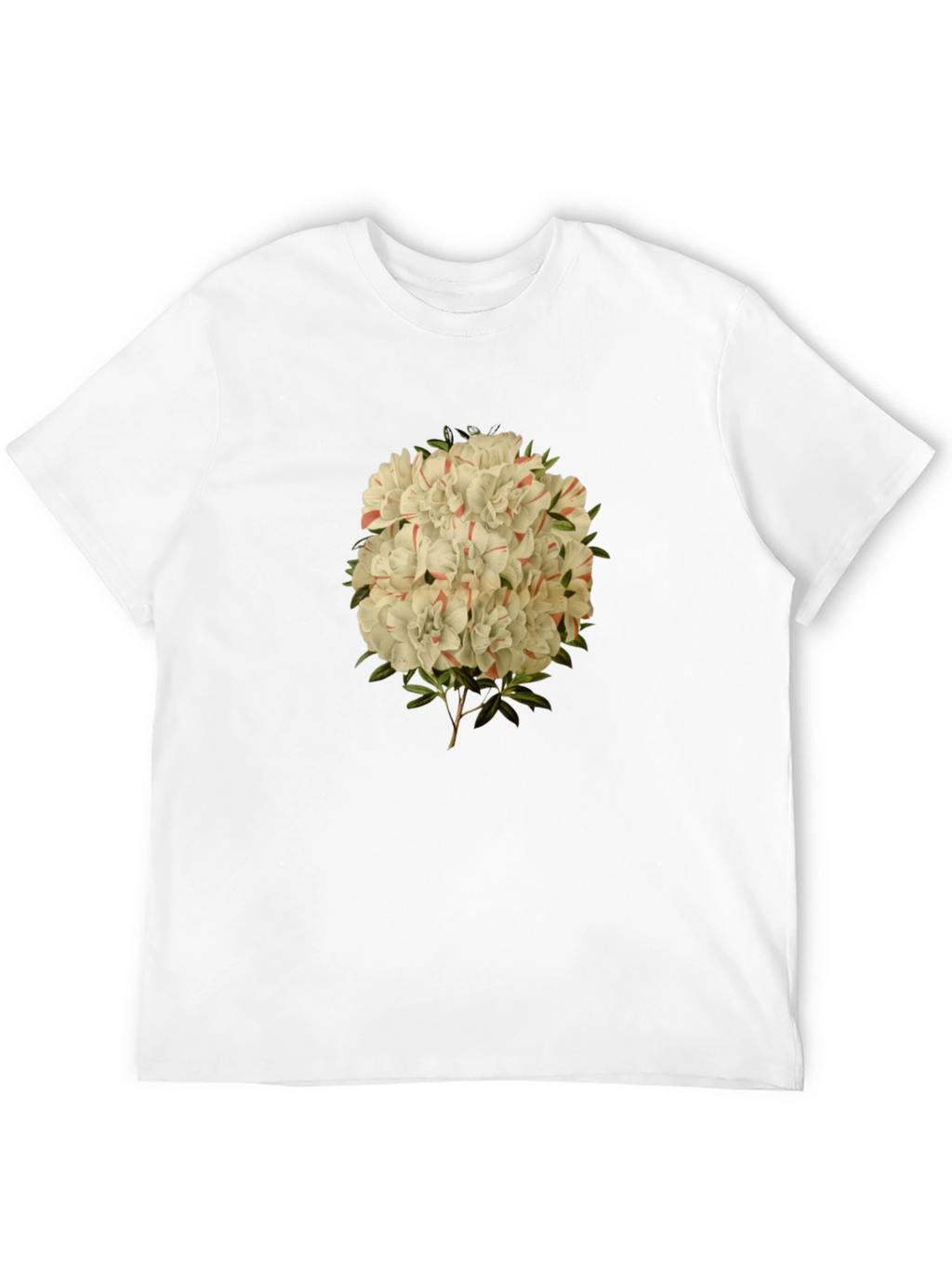 Floral Print Graphic Tee - Black Casual T-Shirt