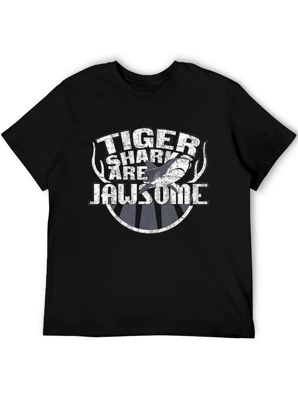 Tiger Shark Jawsome Graphic T-Shirt - Black