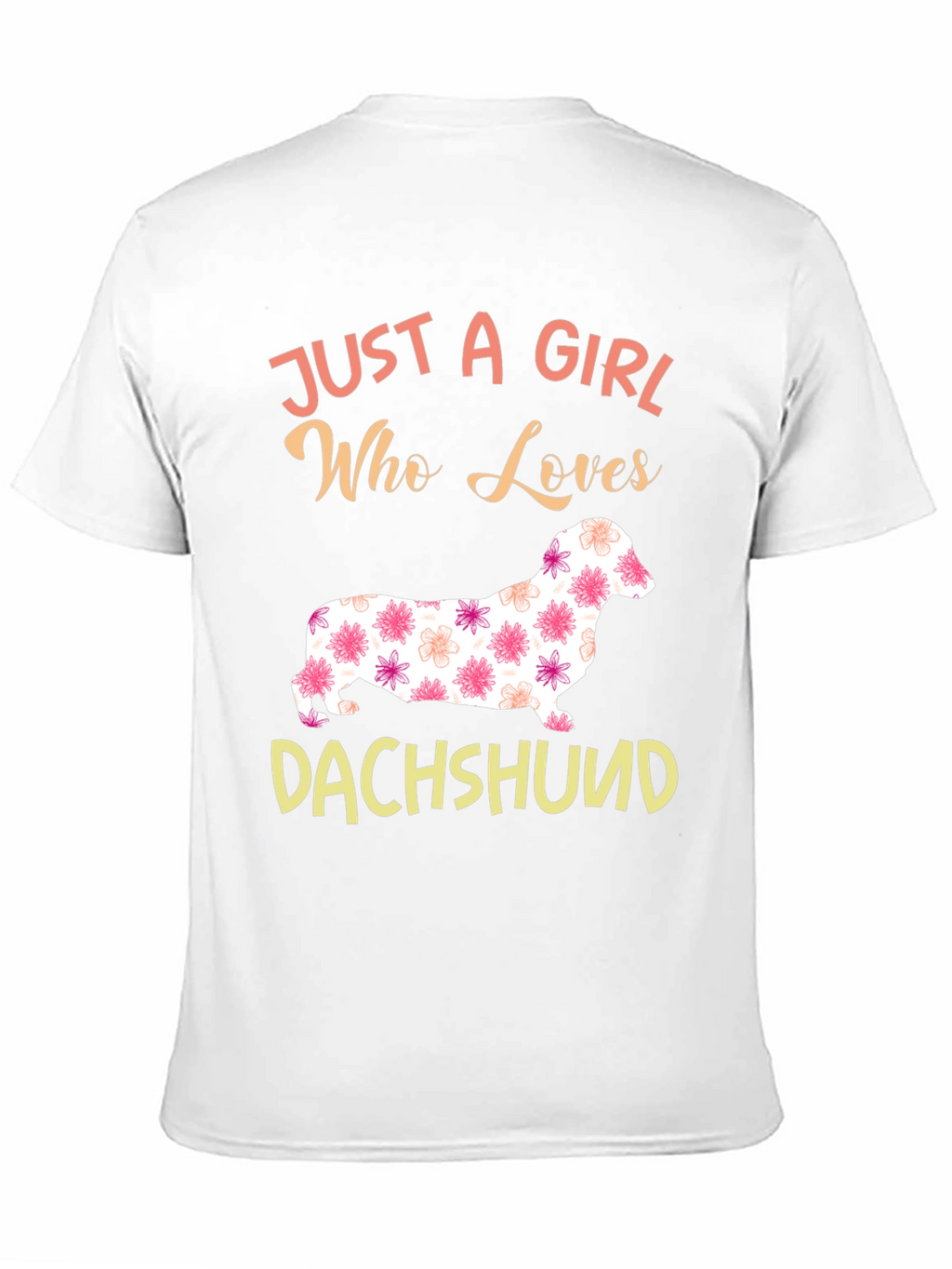 Dachshund Lover T-Shirt: Floral Dog Design