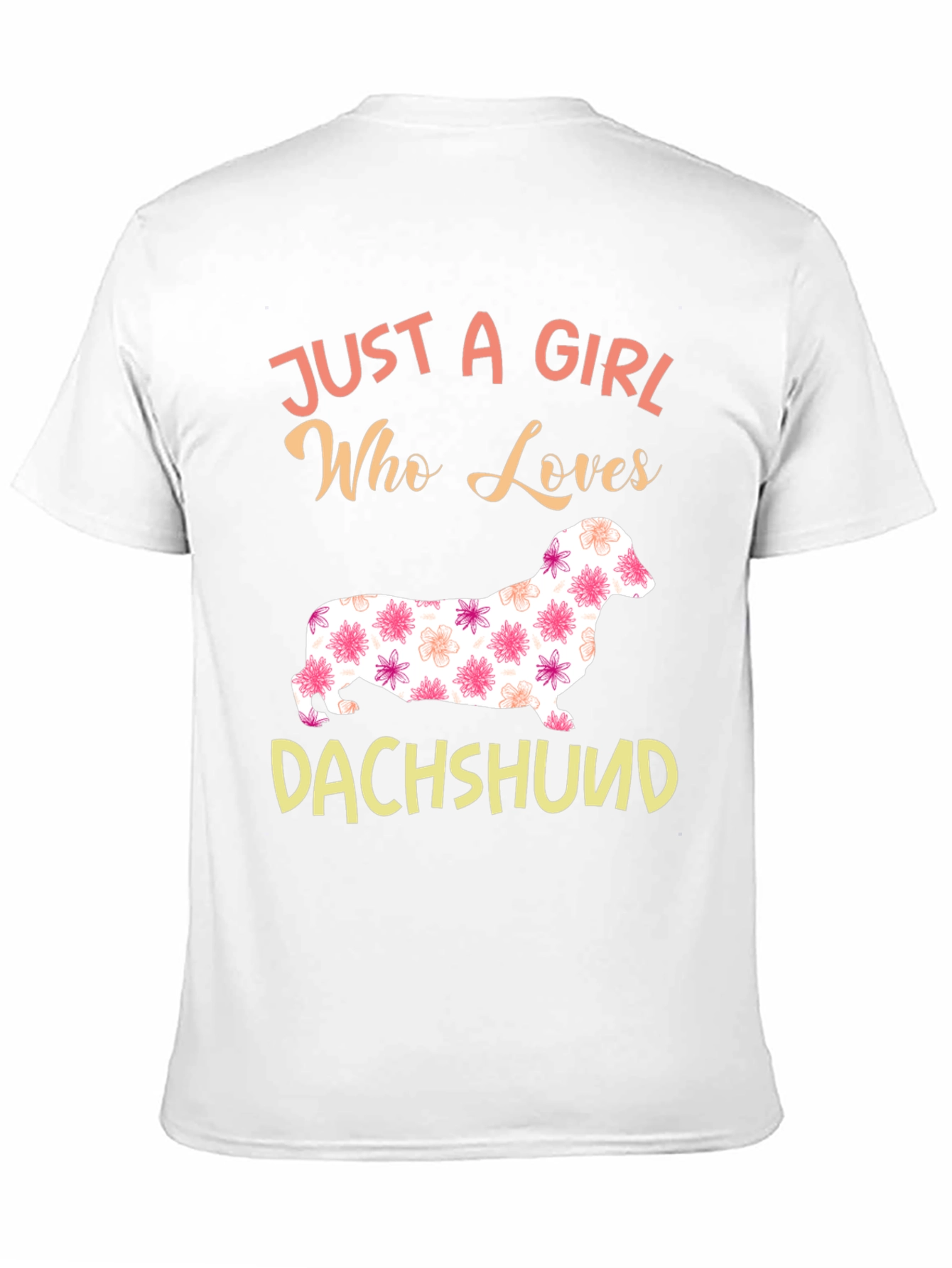 Dachshund Lover T-Shirt: Floral Dog Design